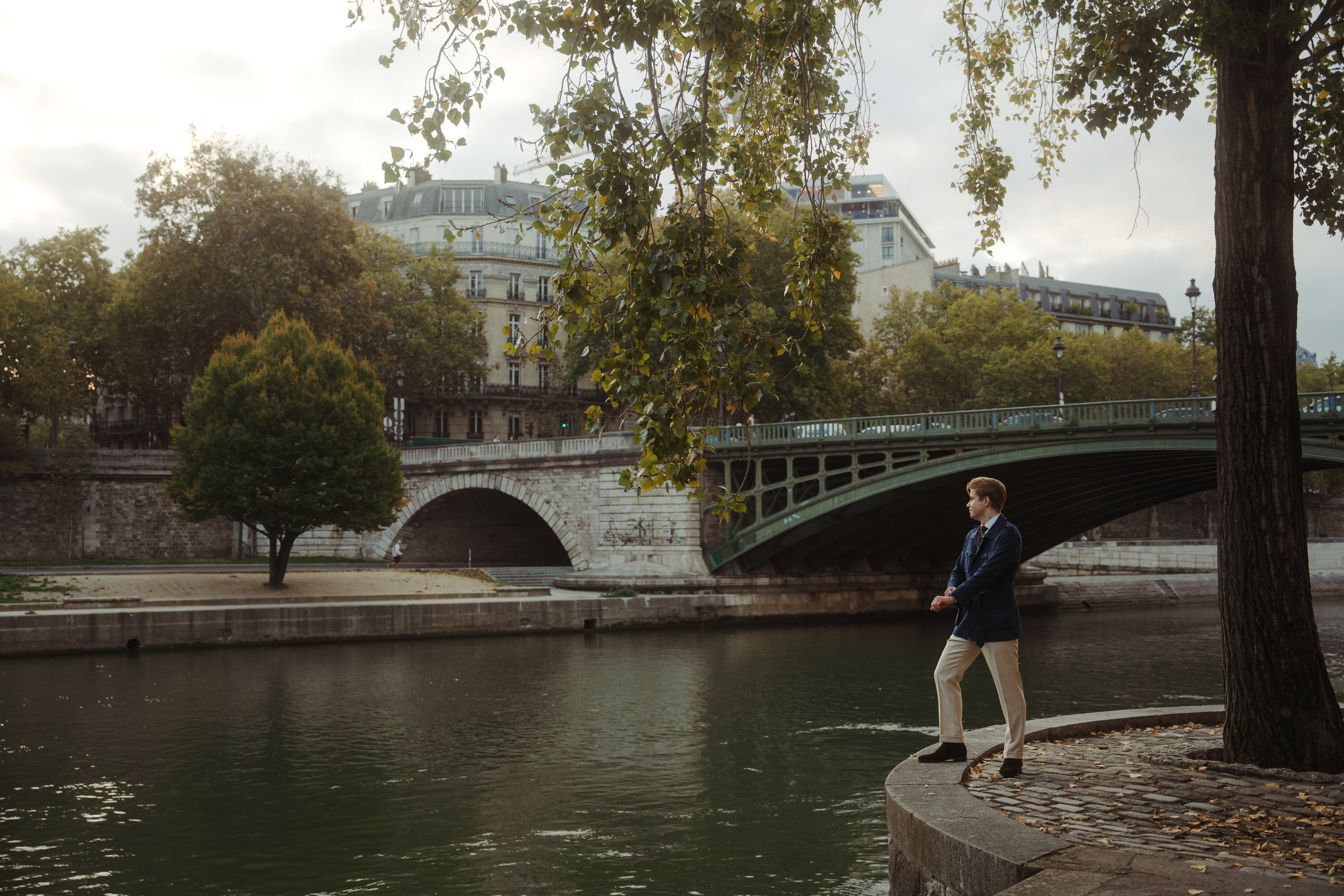 Simon on the île Saint-Louis. Paris photographer — Polina Osipova