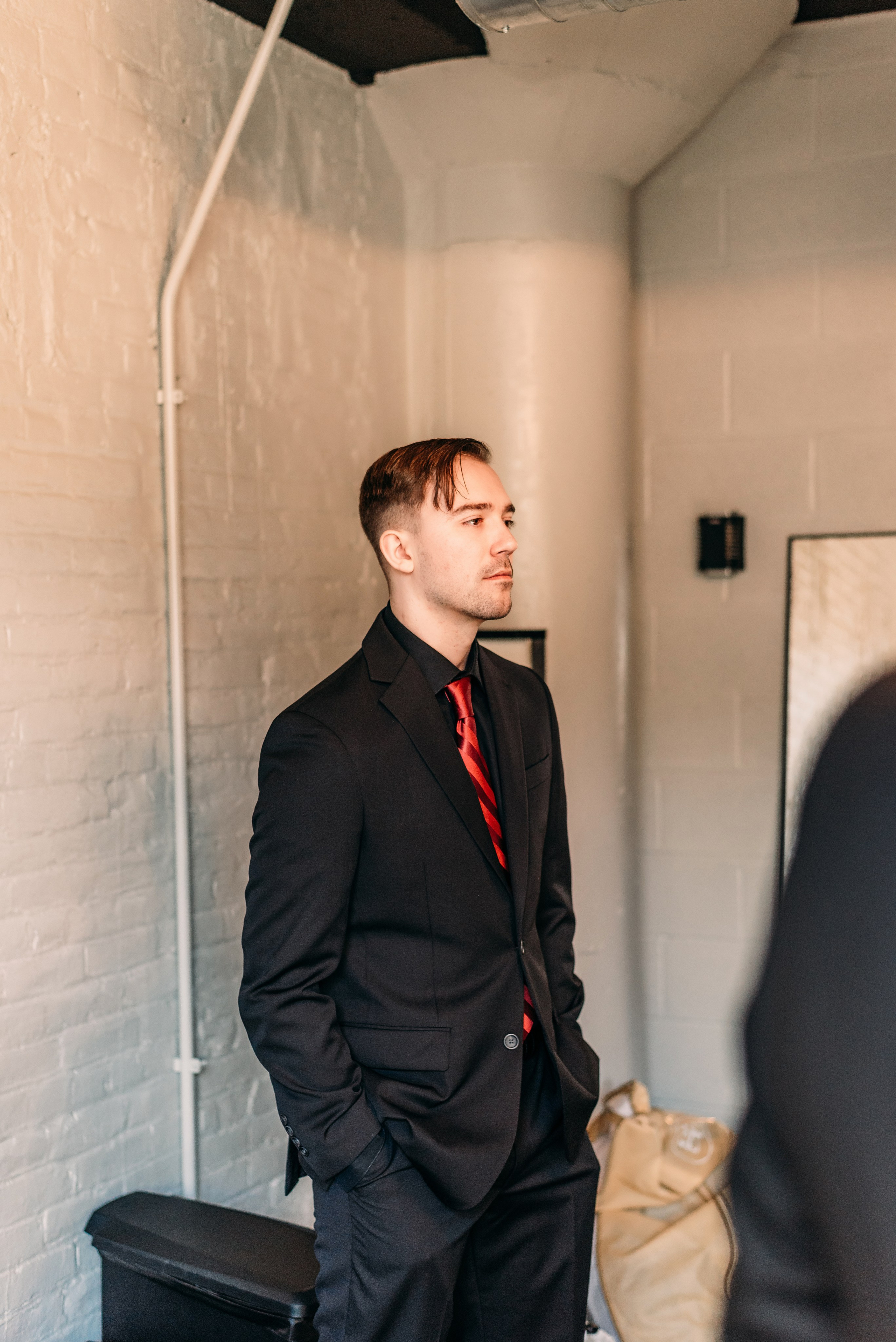 Bold & Dramatic Wedding at The Paper Mill on The Landing | Fort Wayne Wedding Photographer. Alexandria Danielle Photography | Fort Wayne & Indianapolis Wedding Photographer