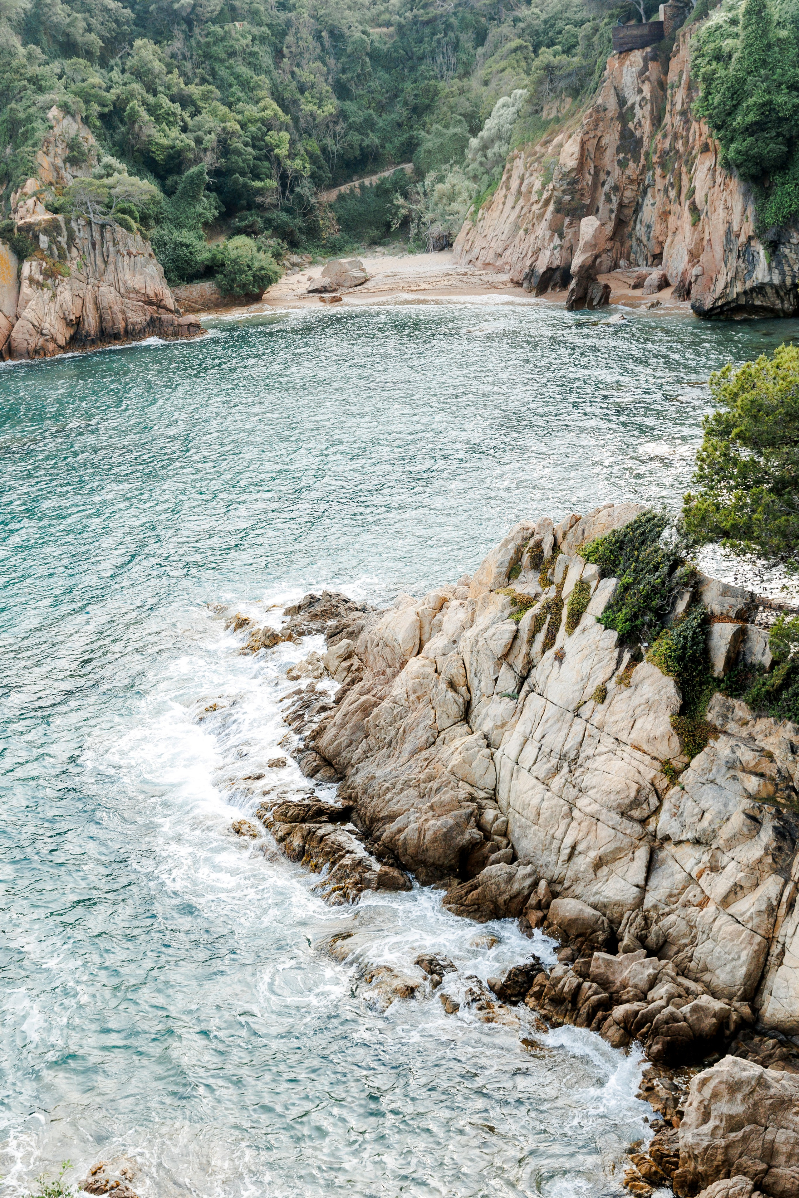 Sunset wedding ceremony overlooking the Costa Brava coastline