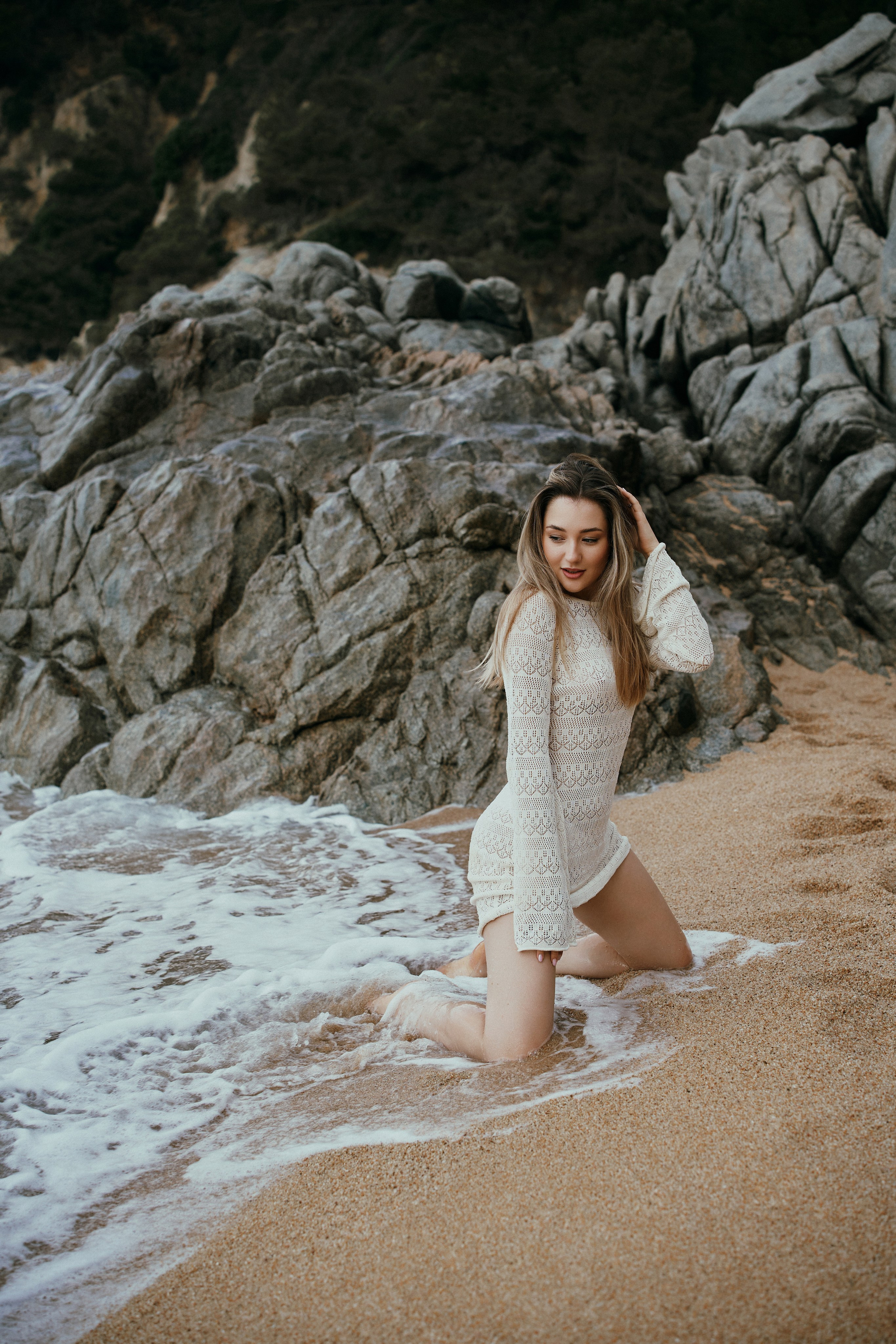 Пляж. Кристина. Фотограф в Барселоне Жанна Захарченко