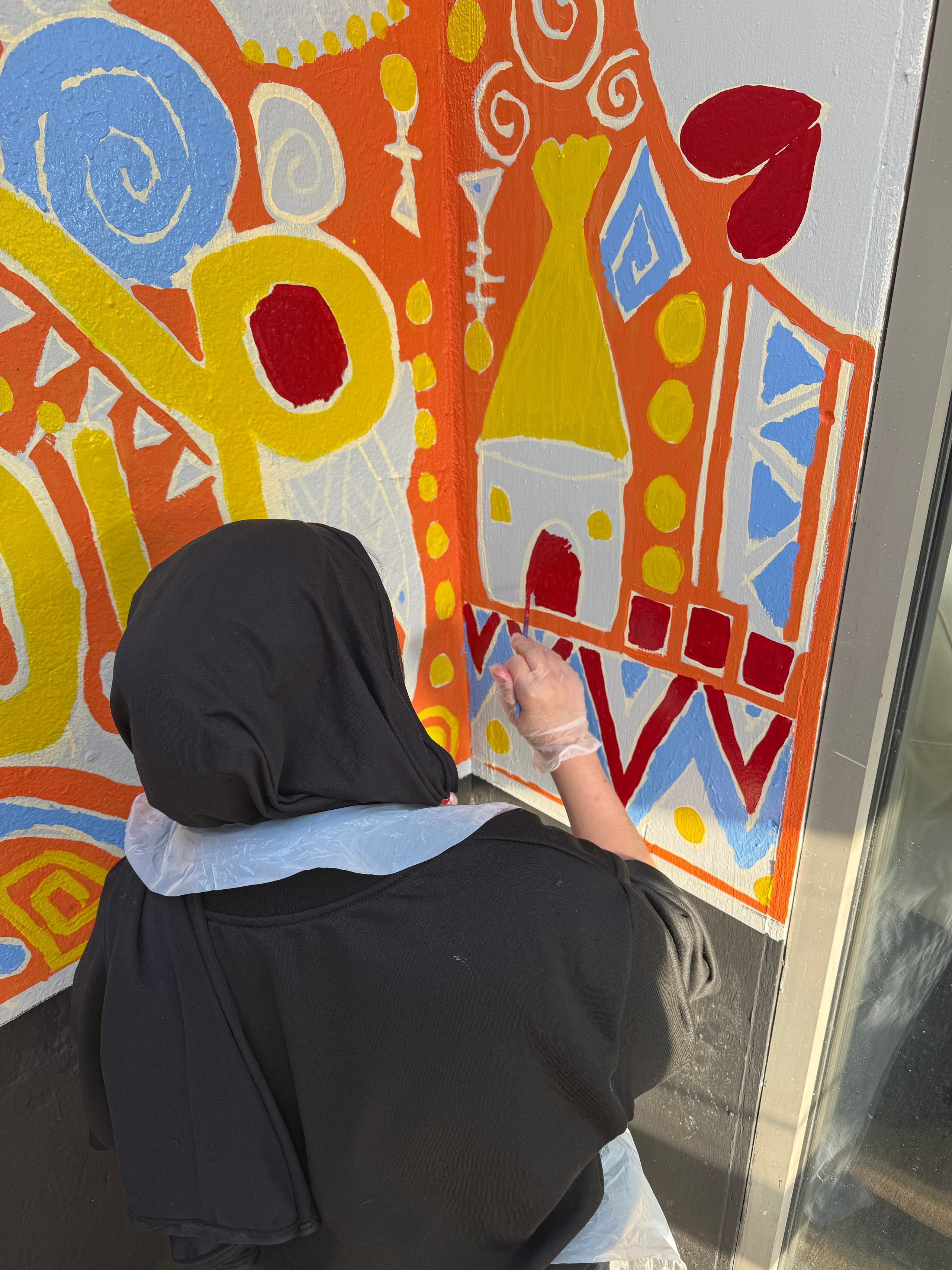MAPA Community Girls Group Mural. Professional Portrait & Event Photographer in West Yorkshire, travels across UK