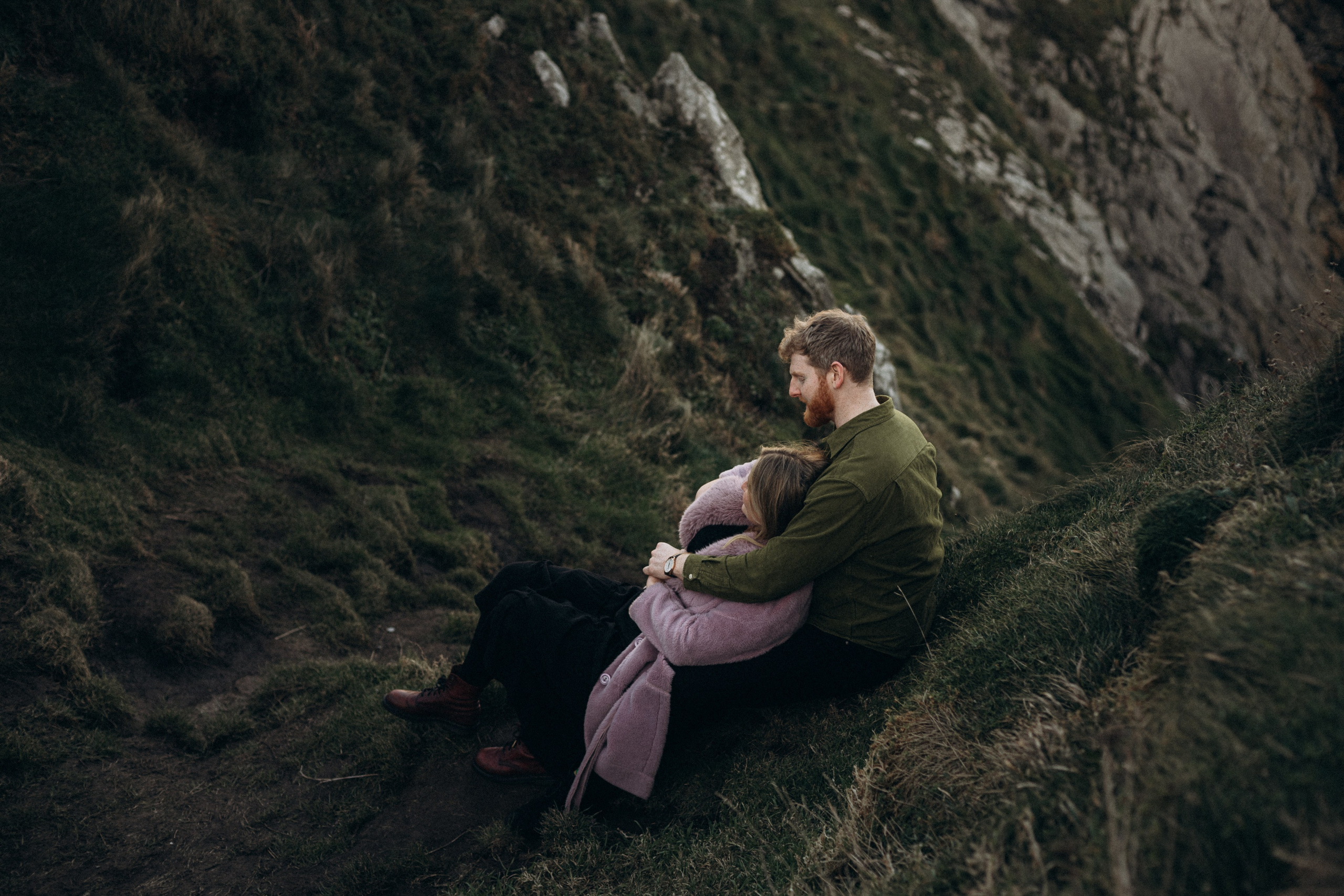 Howth cliff photoshoot. Wedding & Family photographer in County Donegal and Dublin, Ireland