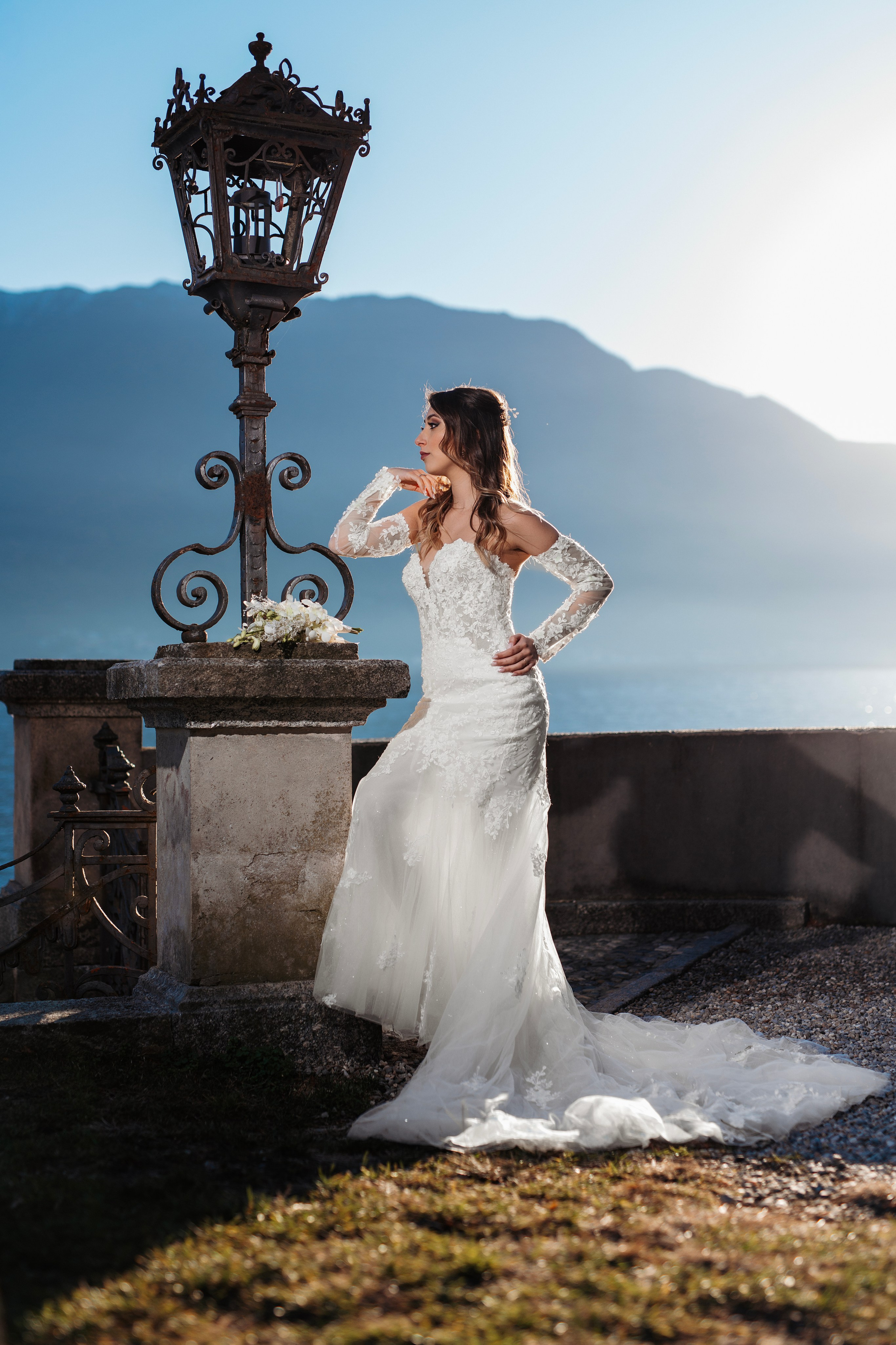 Olivelli Park Elopement on Lake Como. Fotografo matrimonio Lago di Como Ferrari Media Production