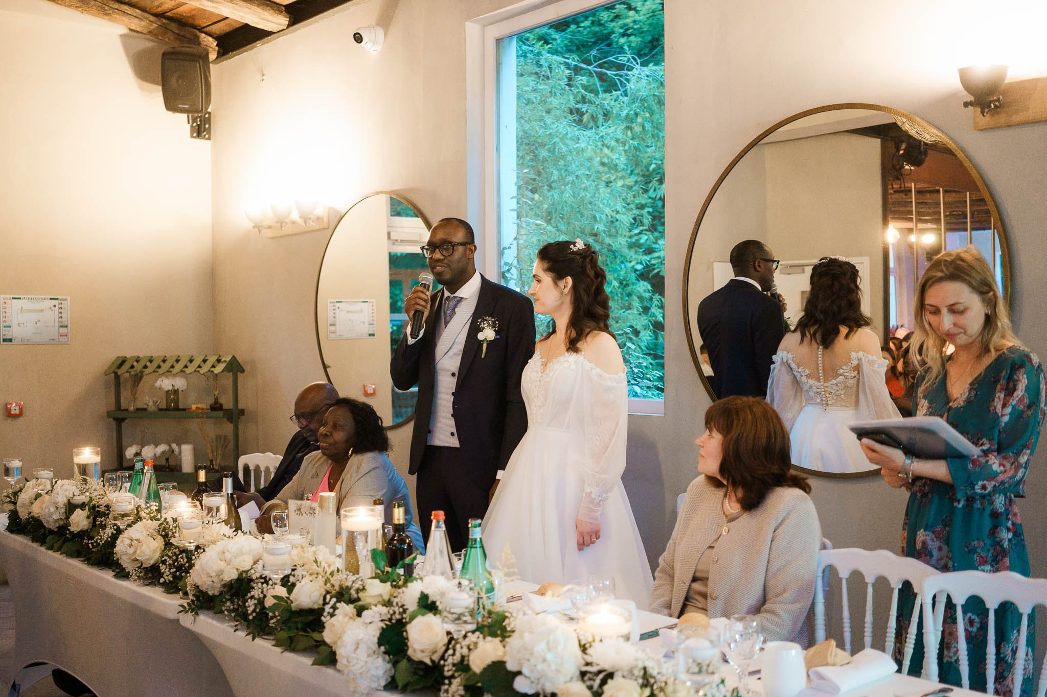 K& F, destination wedding photographer in L’Orangerie de l’Orée du Bois, France