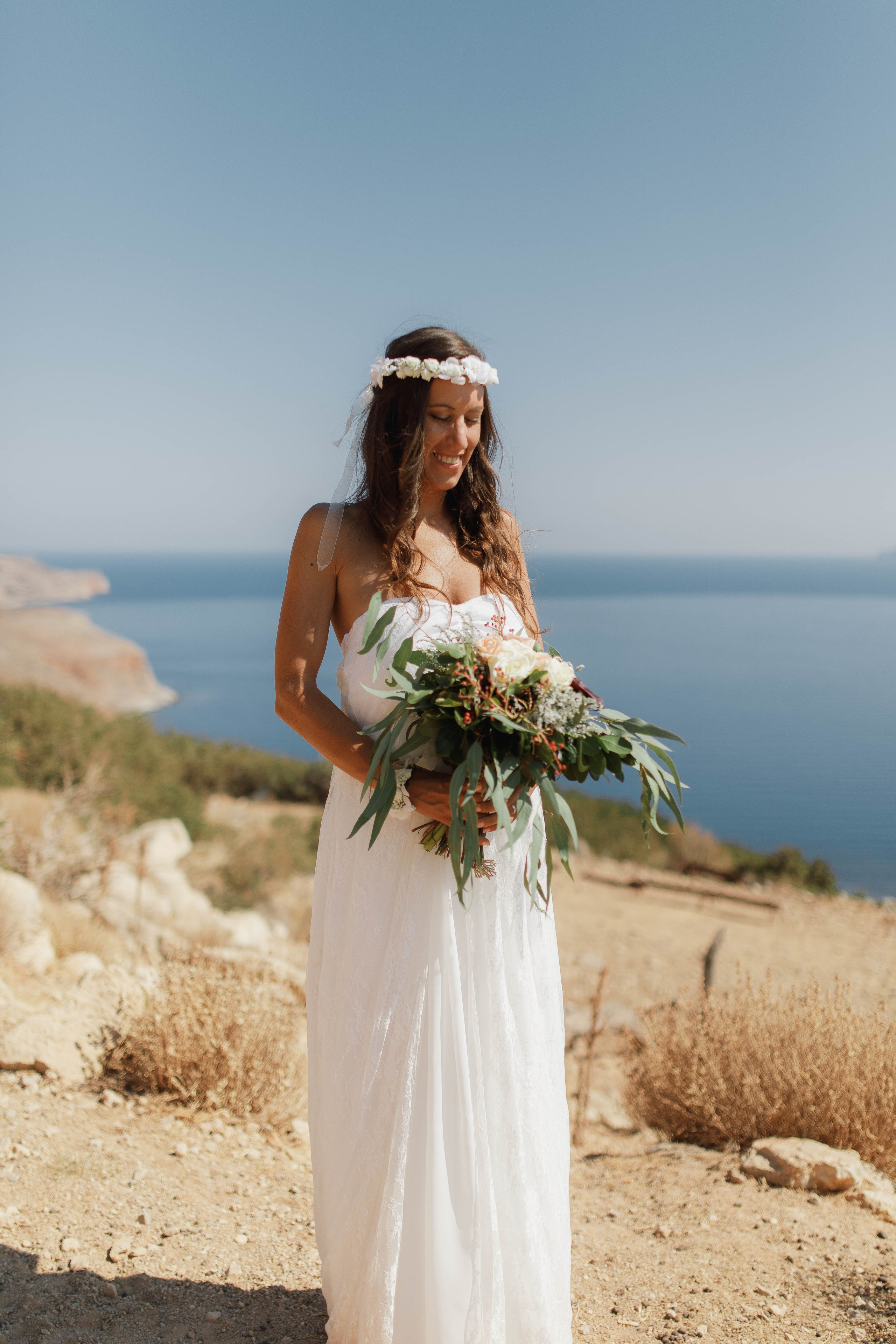 Marino & Steffi, Crete. Denny Savon — Photographer in Santorini | Weddings, Love Stories & Flying Dress