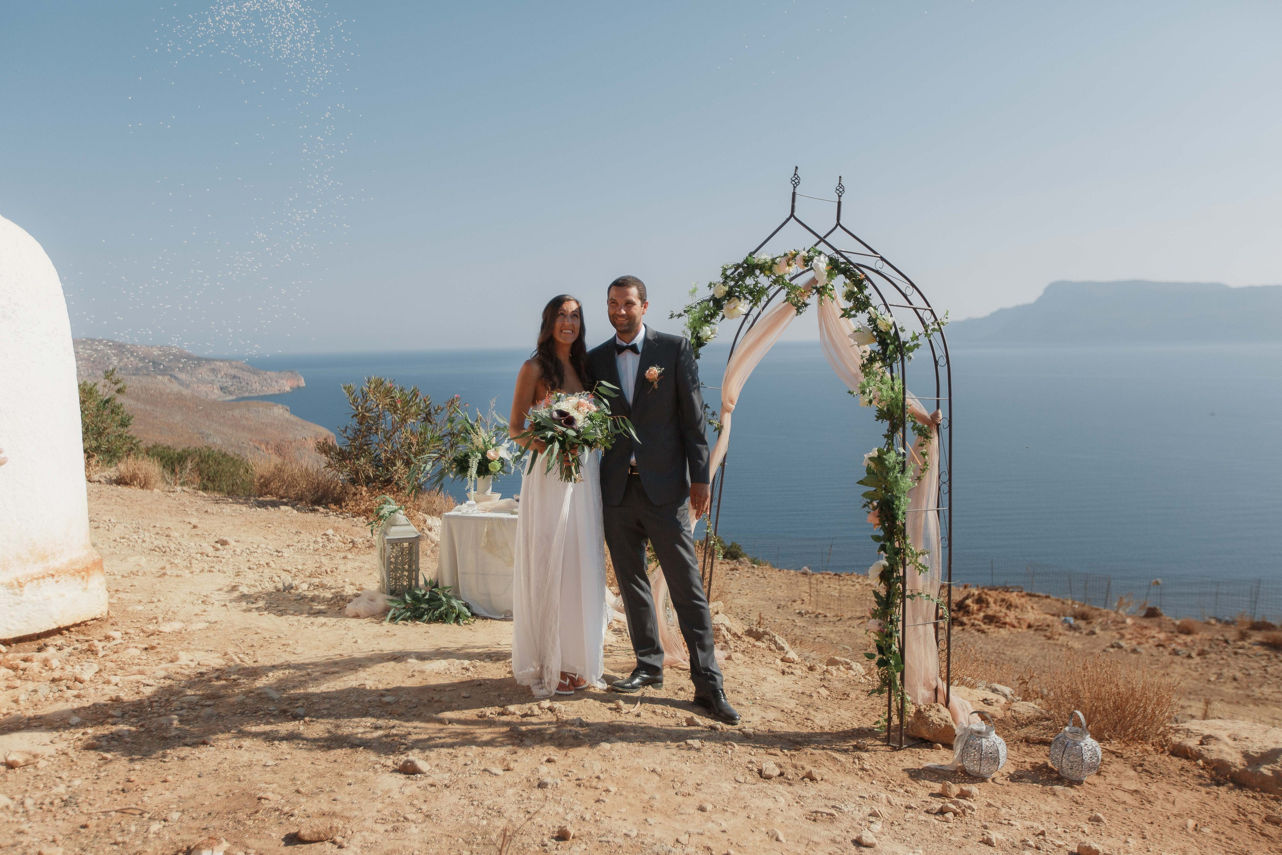 Marino & Steffi, Crete. Denny Savon — Photographer in Santorini | Weddings, Love Stories & Flying Dress