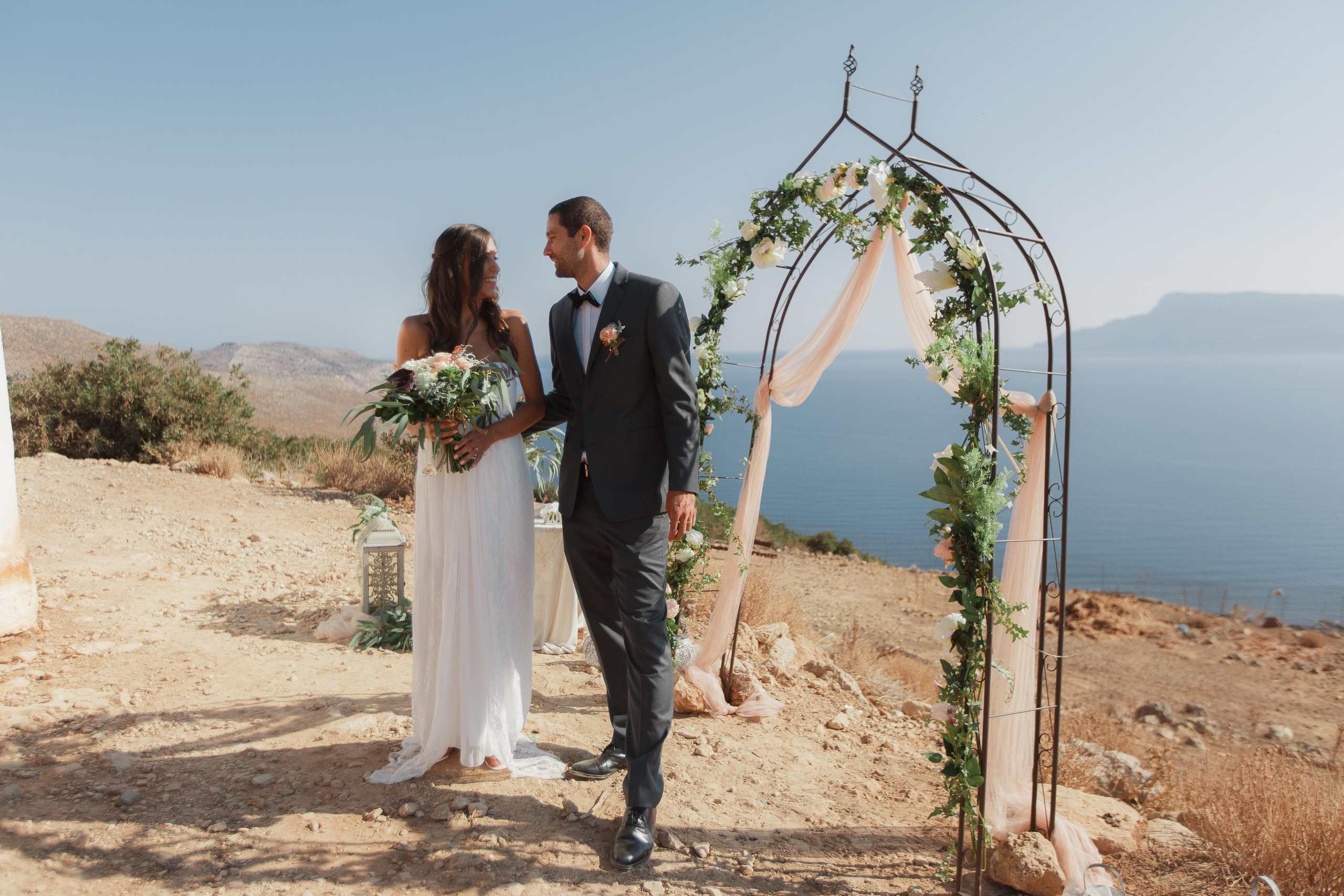Marino & Steffi, Crete. Denny Savon — Photographer in Santorini | Weddings, Love Stories & Flying Dress