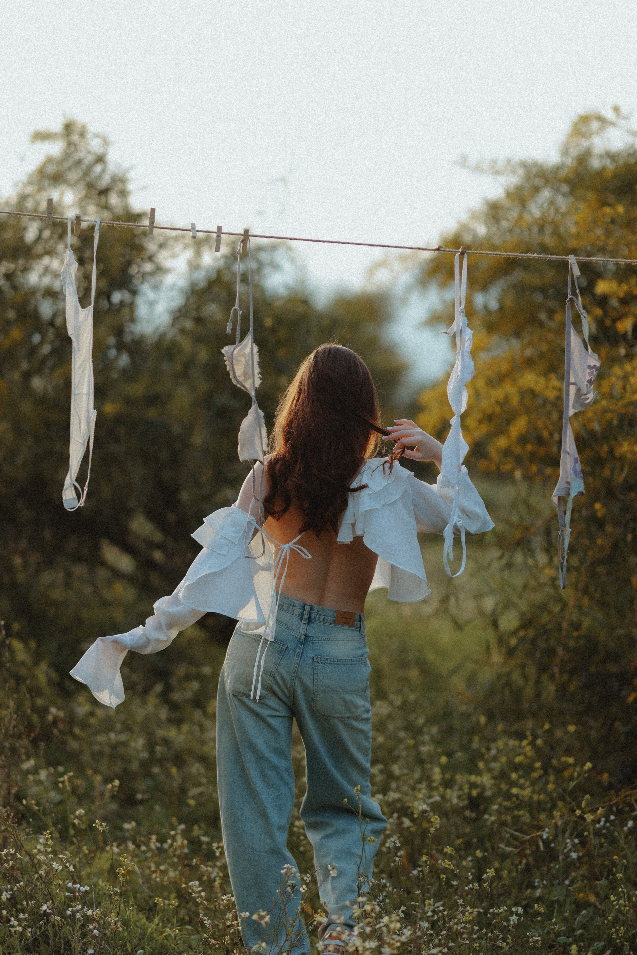 Фотосессия с бельем. Стильная фотосессия с бельем. Цветение в турции. Фотограф в Анталии. Фотограф в Коньяалты. 