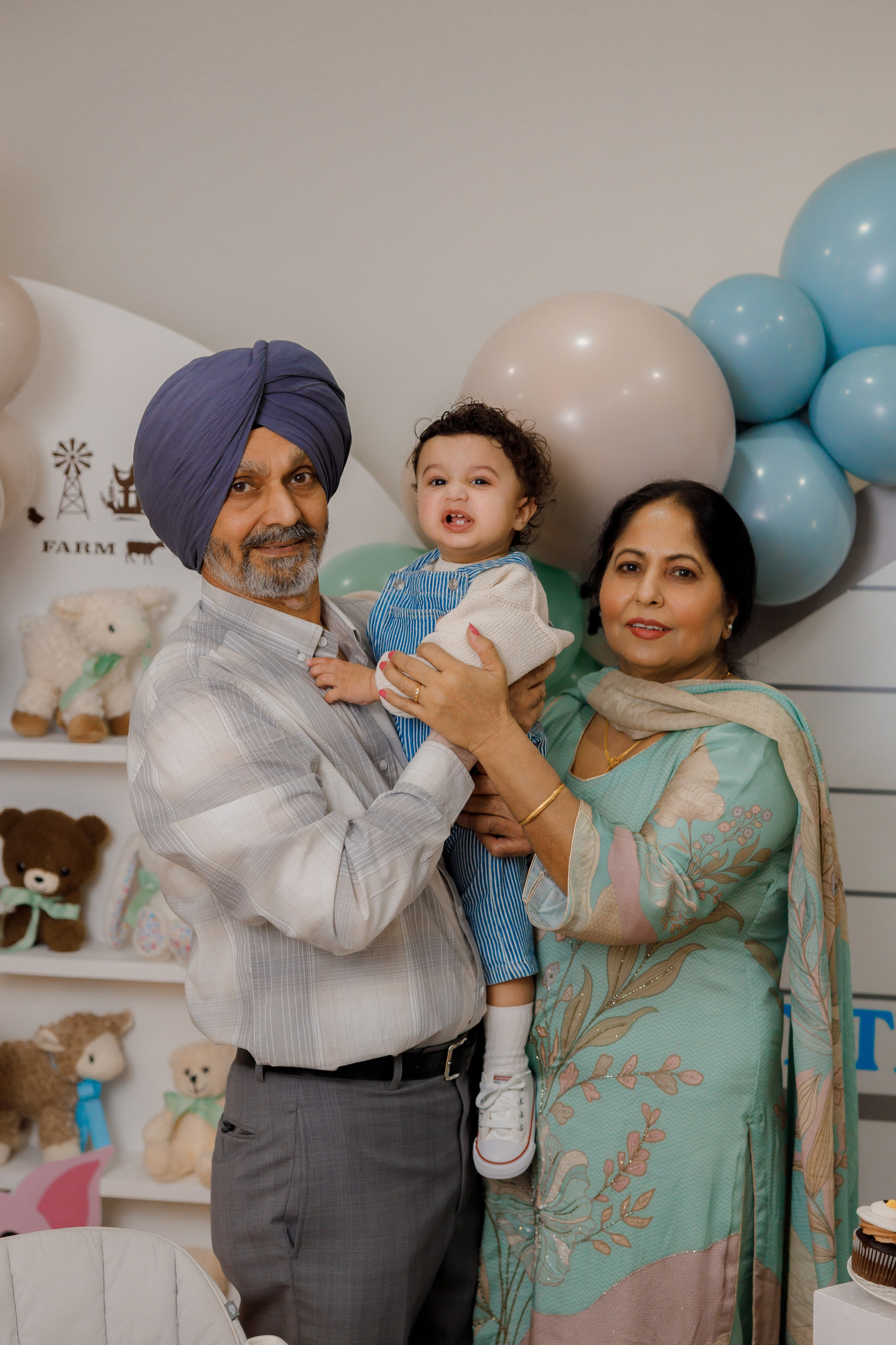 Fateh’s 1st birthday. Home