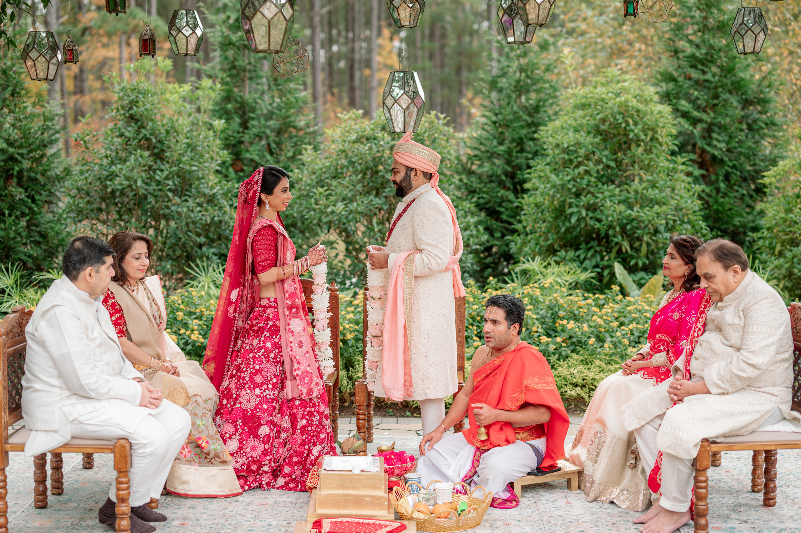 a group of people sitting around a table