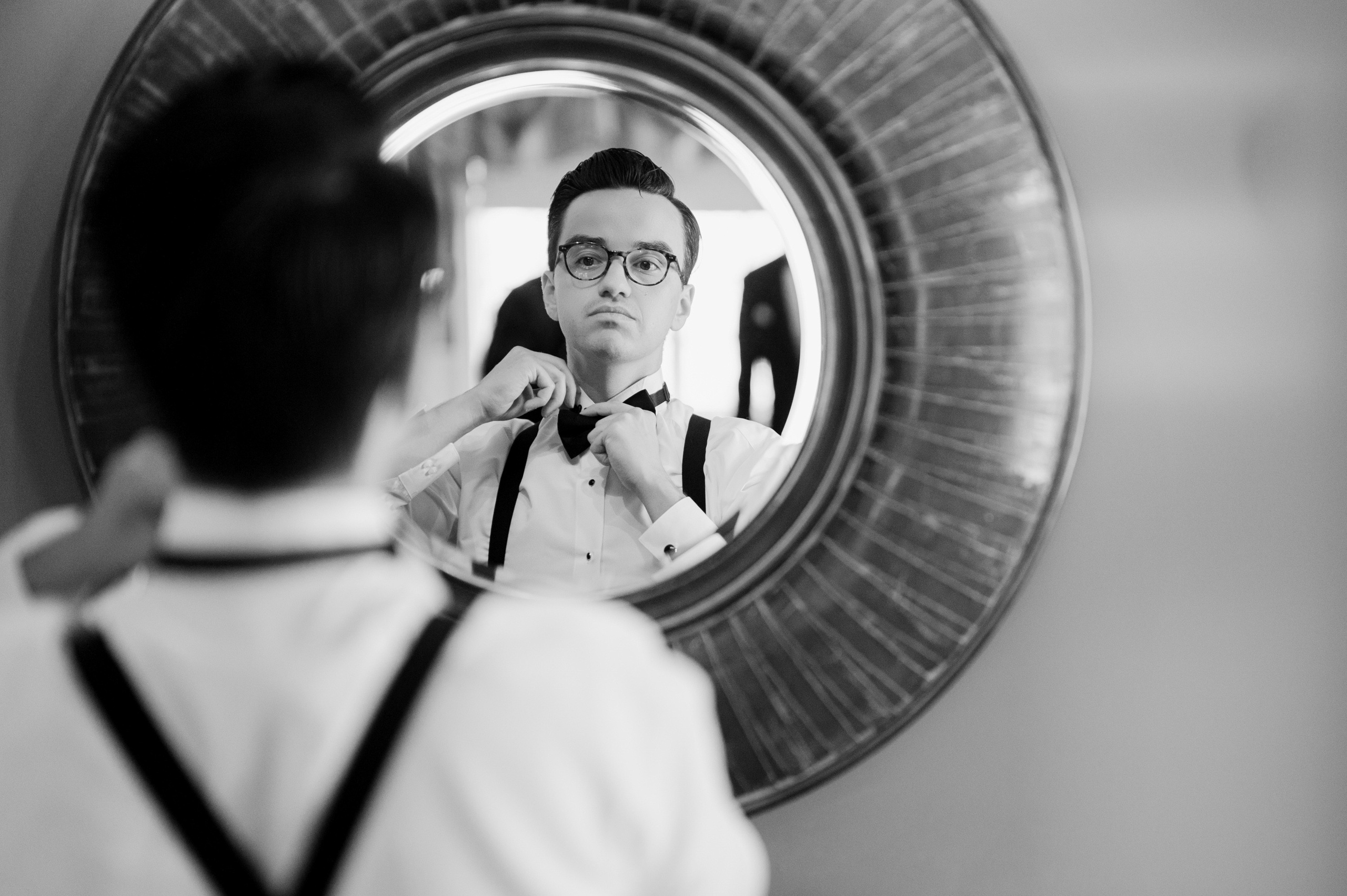 a man in a white shirt