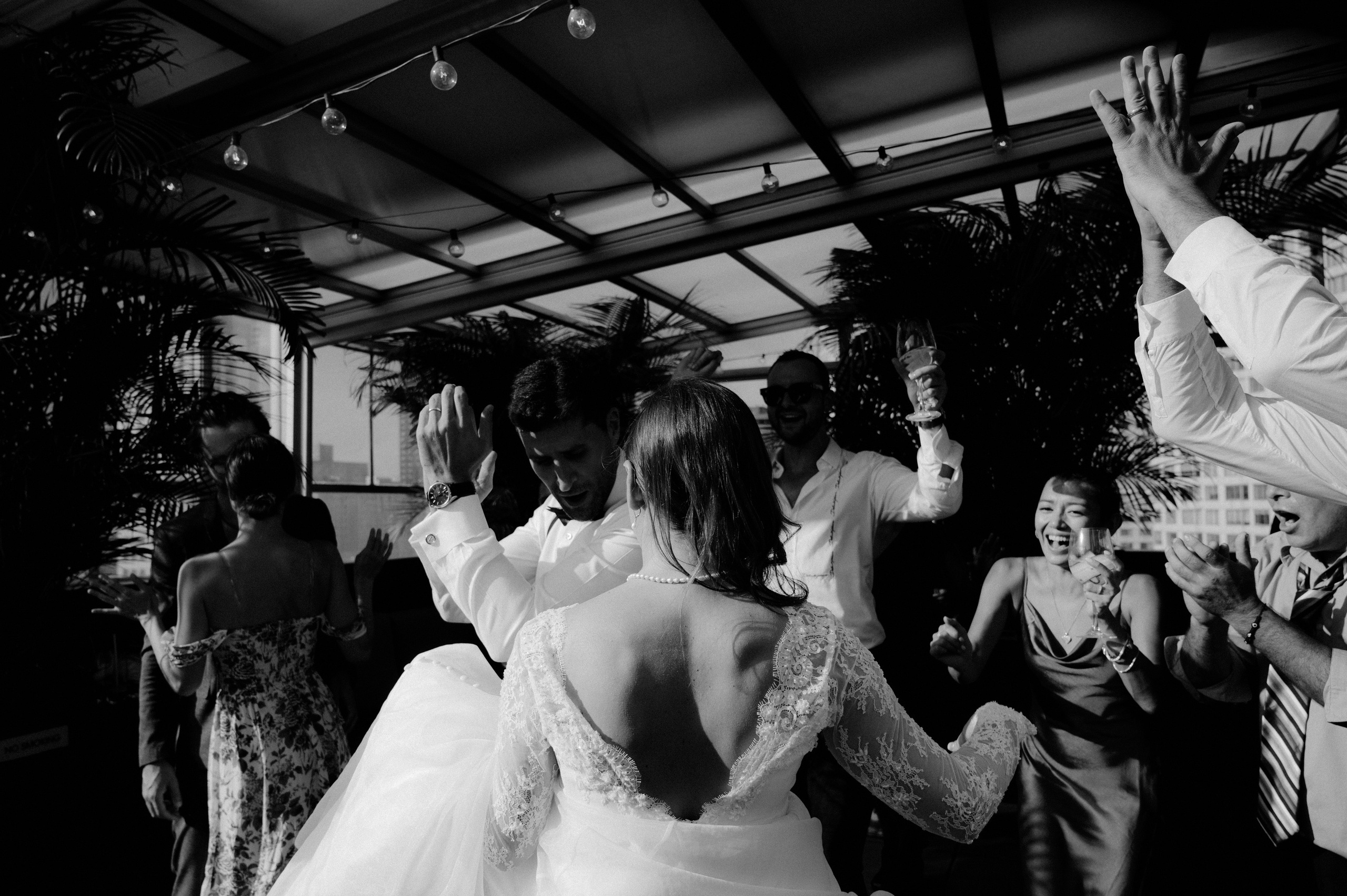 a bride and groom dancing at their wedding