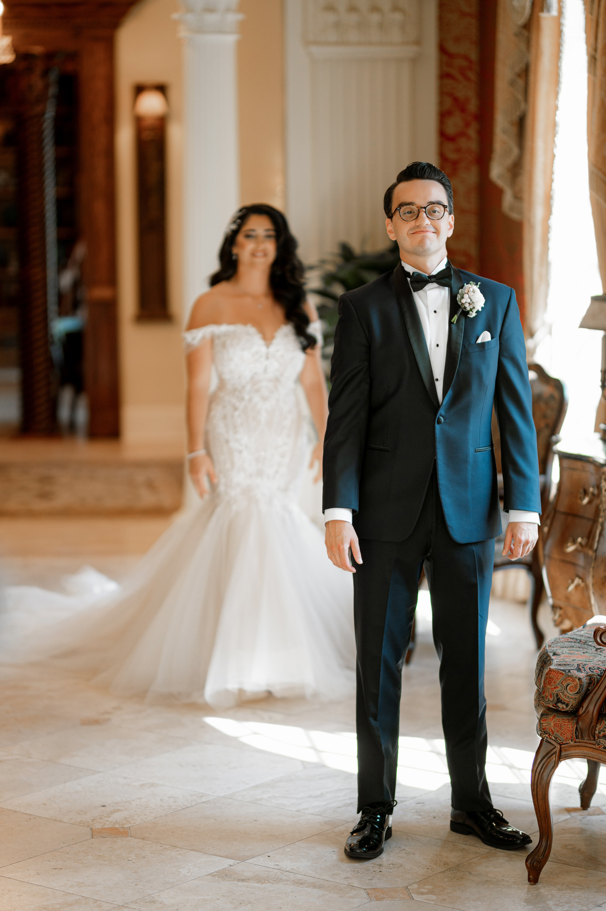 a man in a tuxed suit