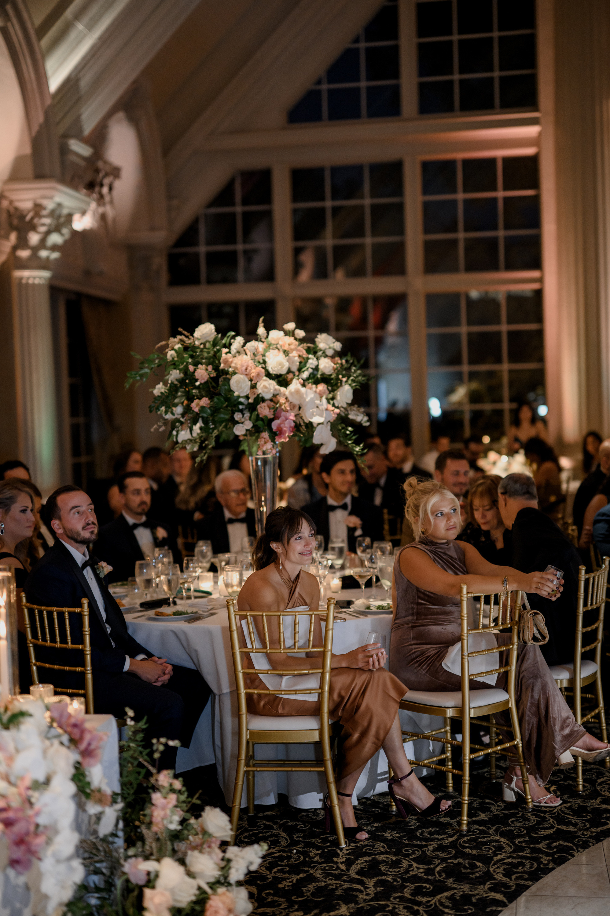 a group of people sitting at a table
