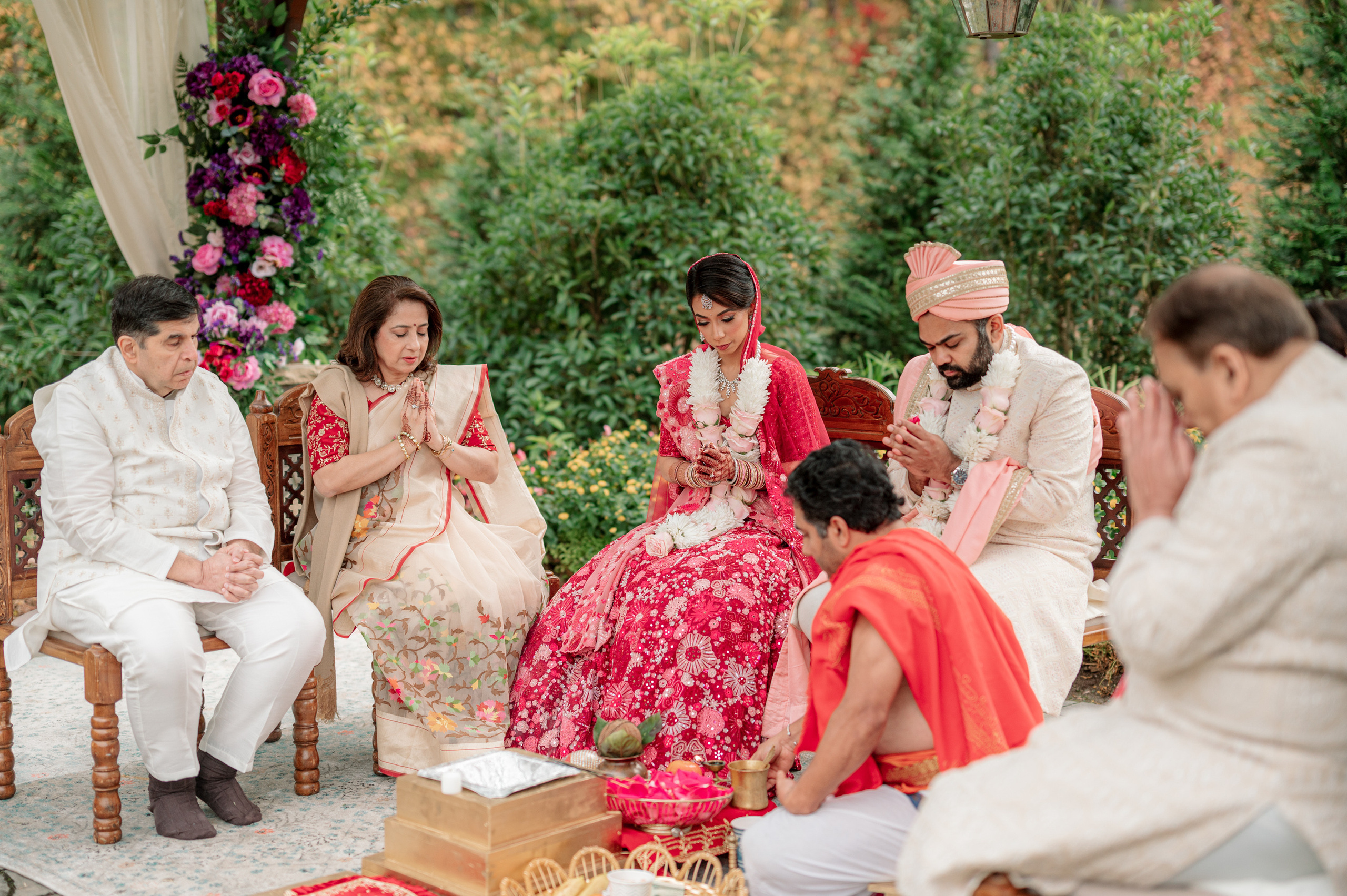 a group of people sitting around a table
