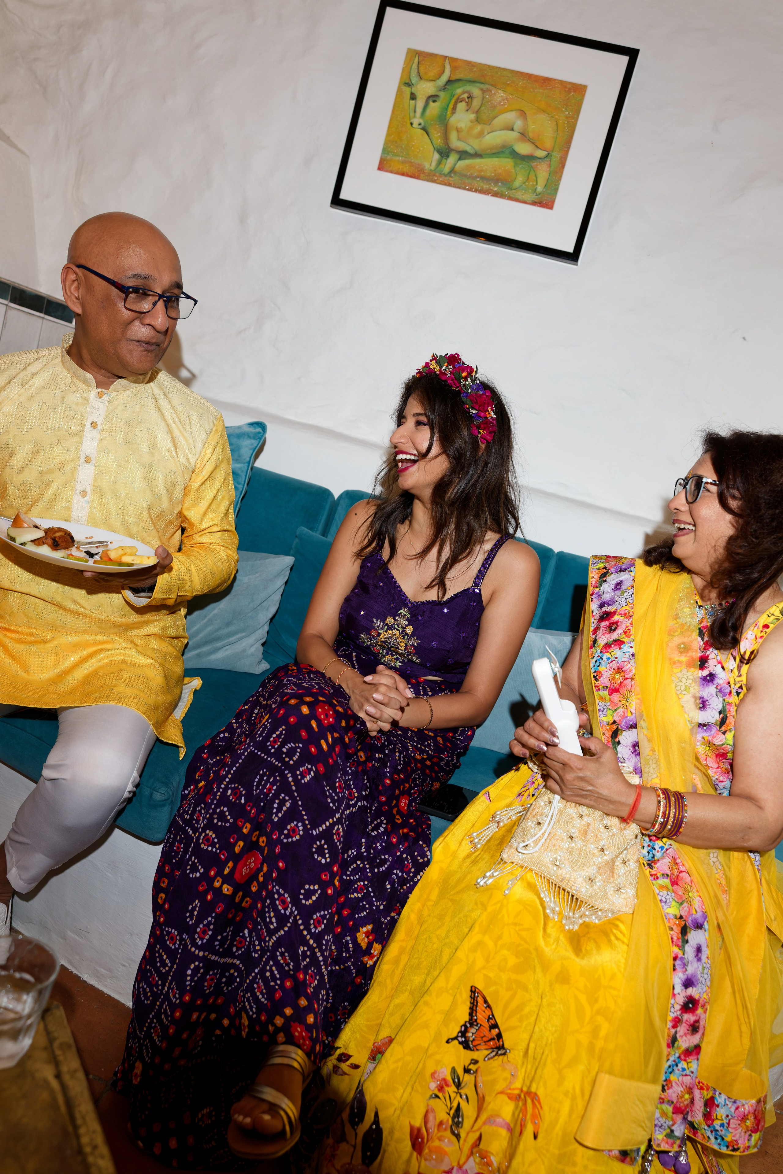 Indian wedding Haldi ceremony & Mehndi Night at Masia Nur, Sitges, Spain Preview