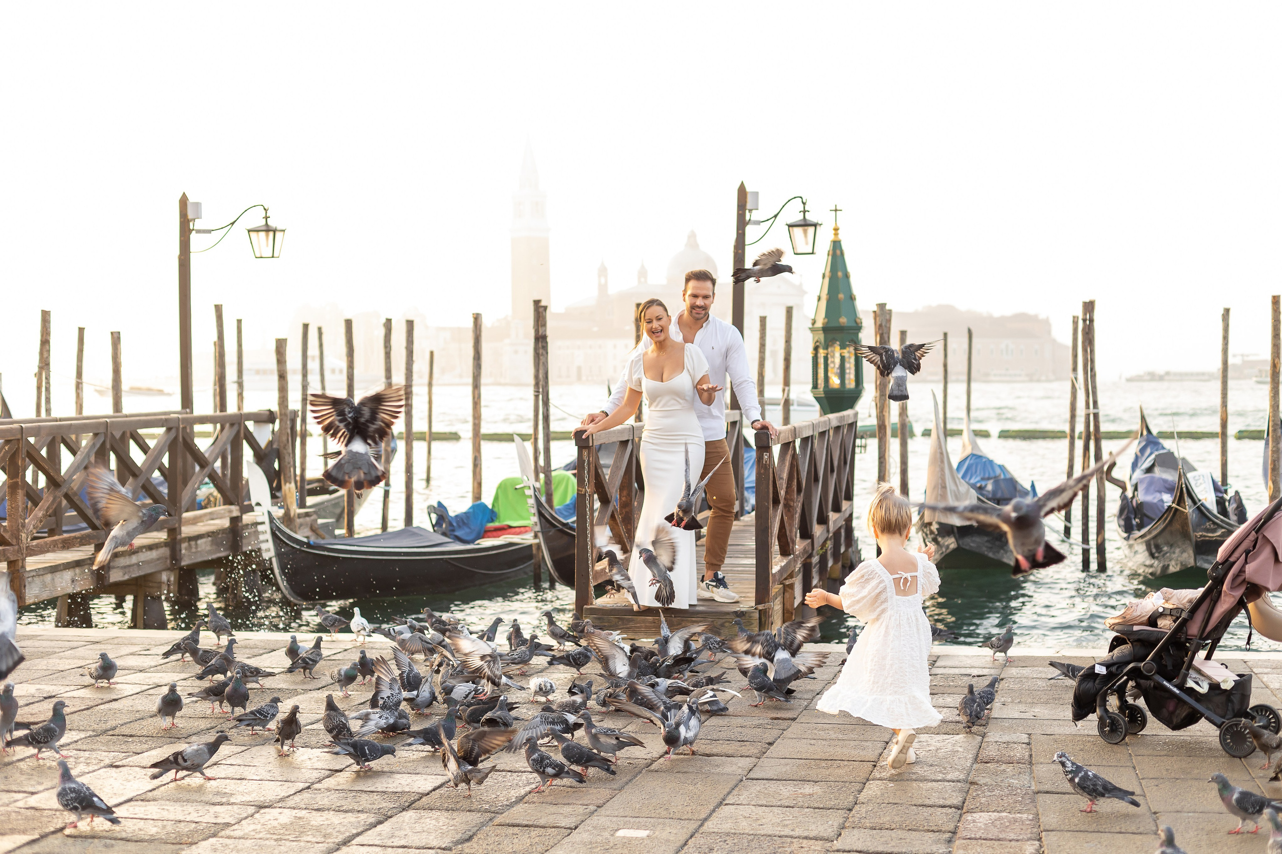 Emi and family at sunset