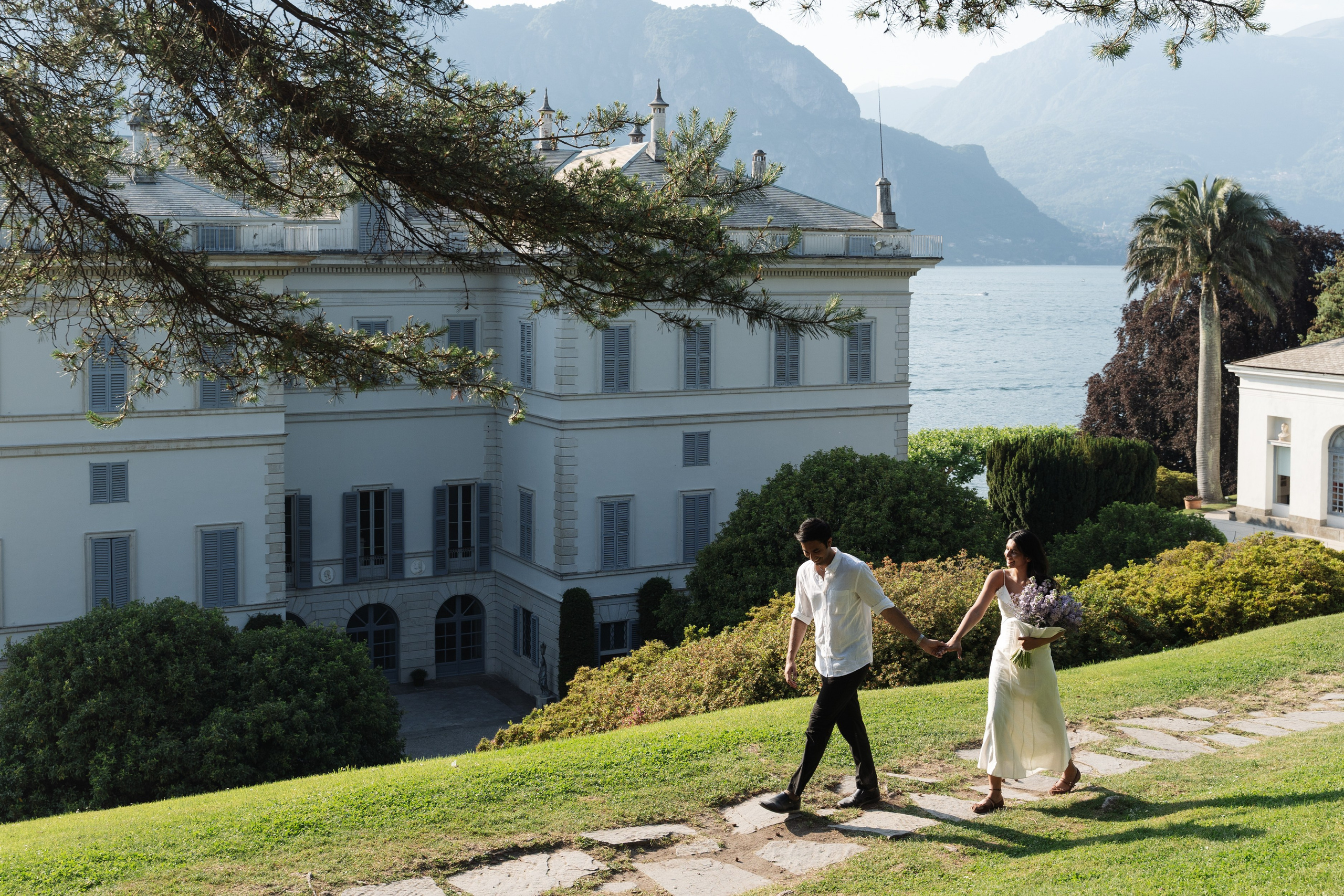 Secret Proposal at Villa Melzi, Lake Como. Lake Como Proposal Photographer | Surprise Proposals & Engagements