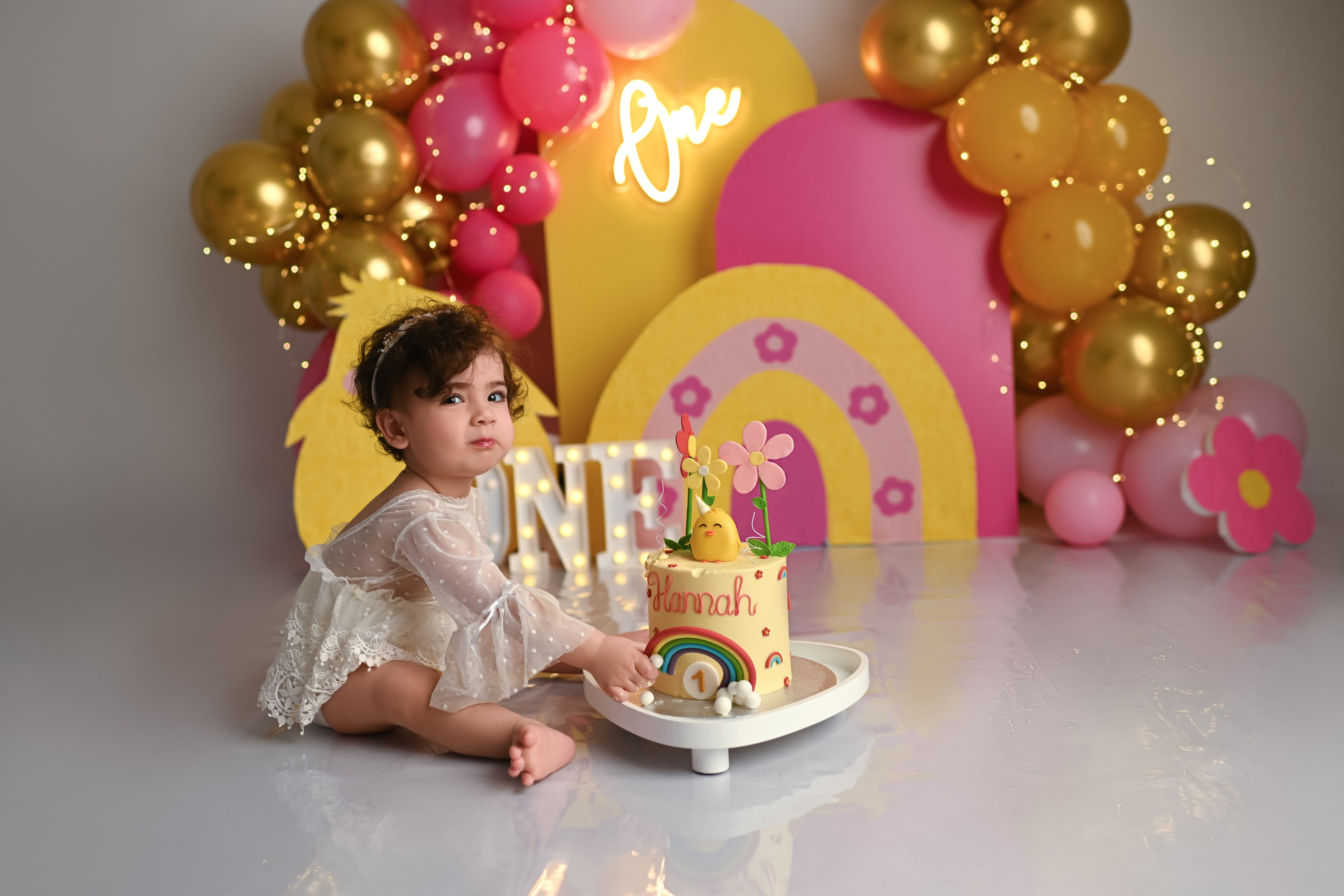 Cake Smash Fotoshooting zum ersten, zweiten Geburtstag. Neugeborene, Baby Fotografin in Düren (NRW) - Vitalina Unruh