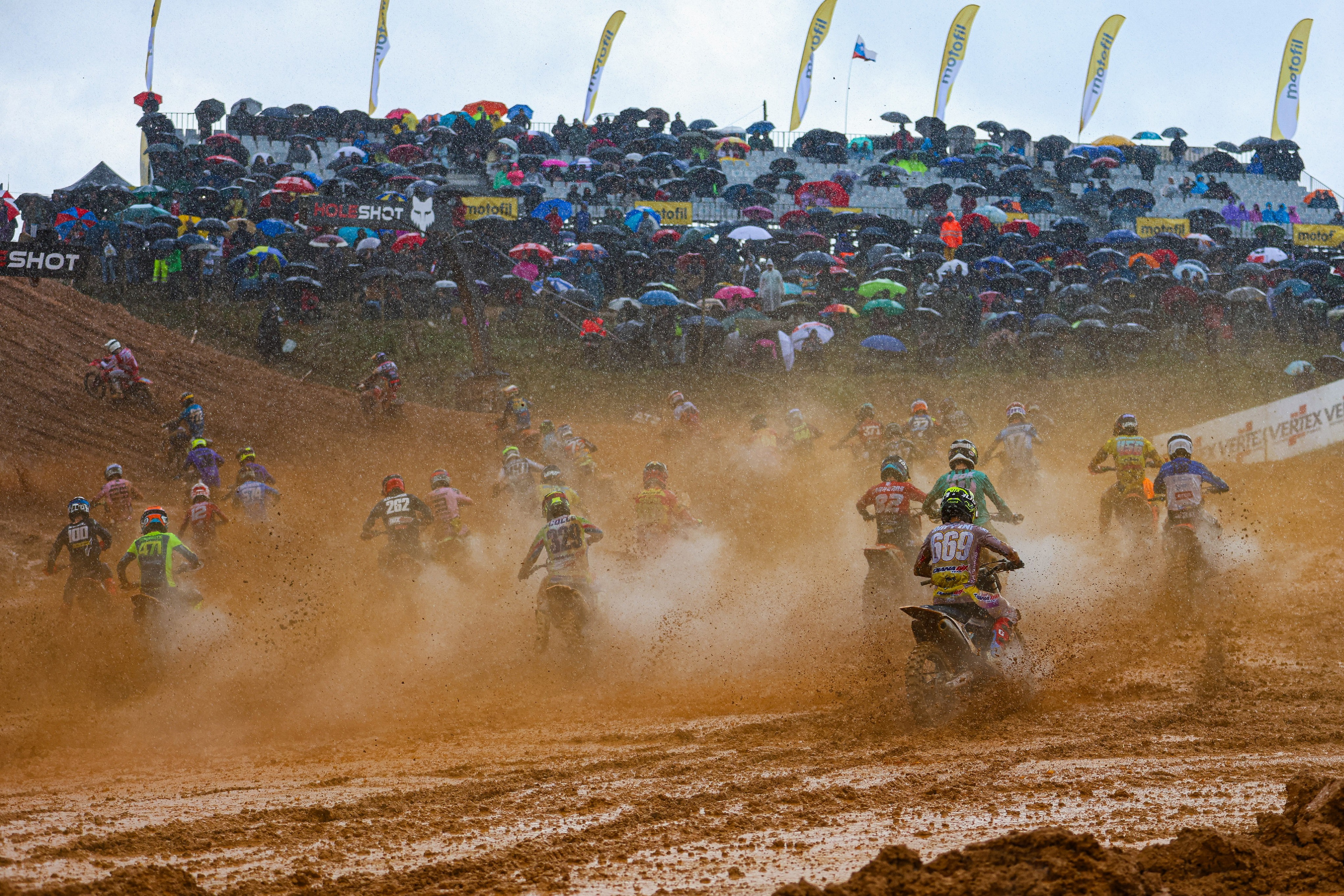 MXGP of Portugal muddy race start Motocross World Championship