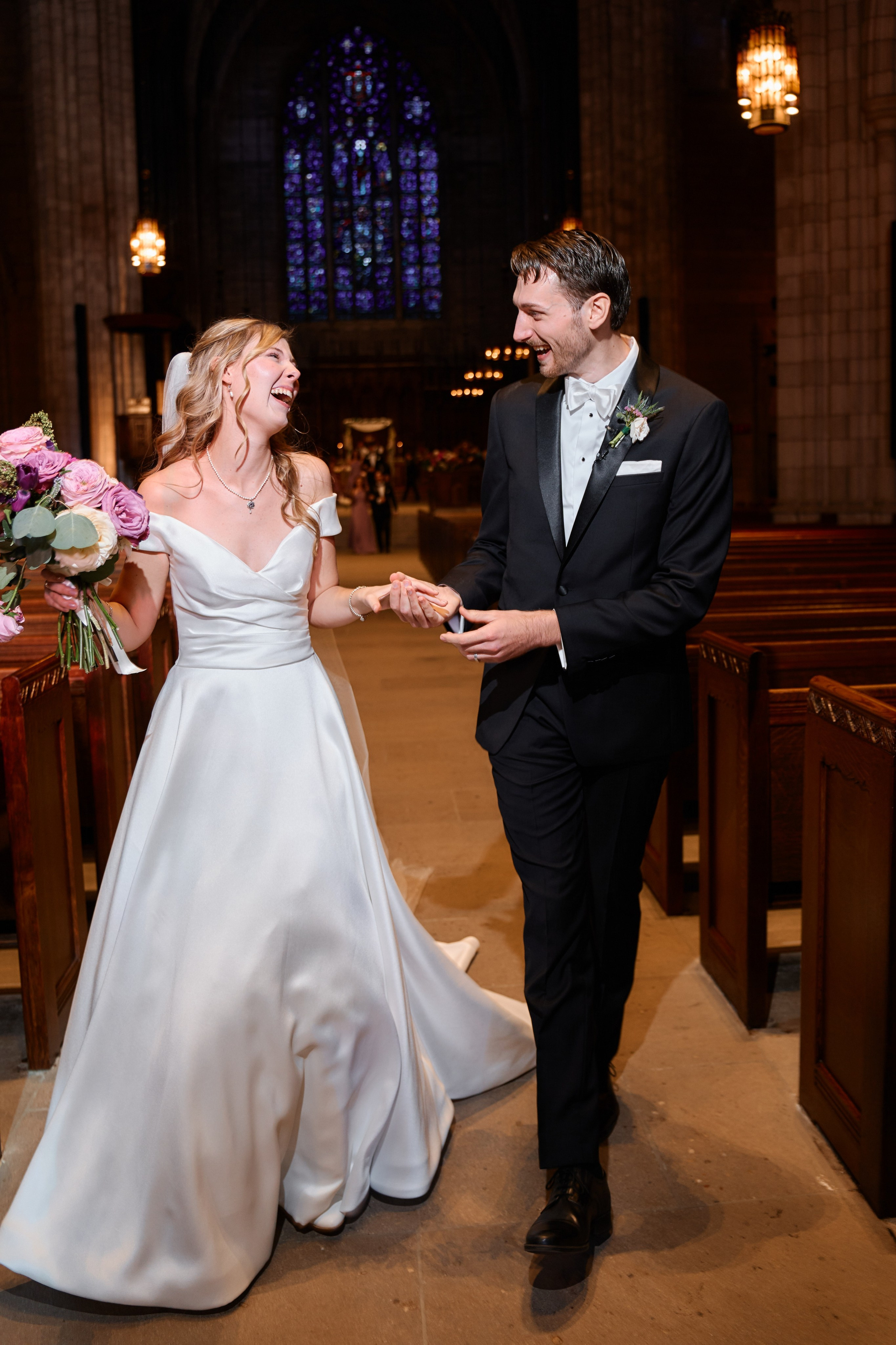 Elegant Wedding Ceremony at a Historic New York Cathedral | Timankov Photography. Professional Wedding and event photographer USA New York
