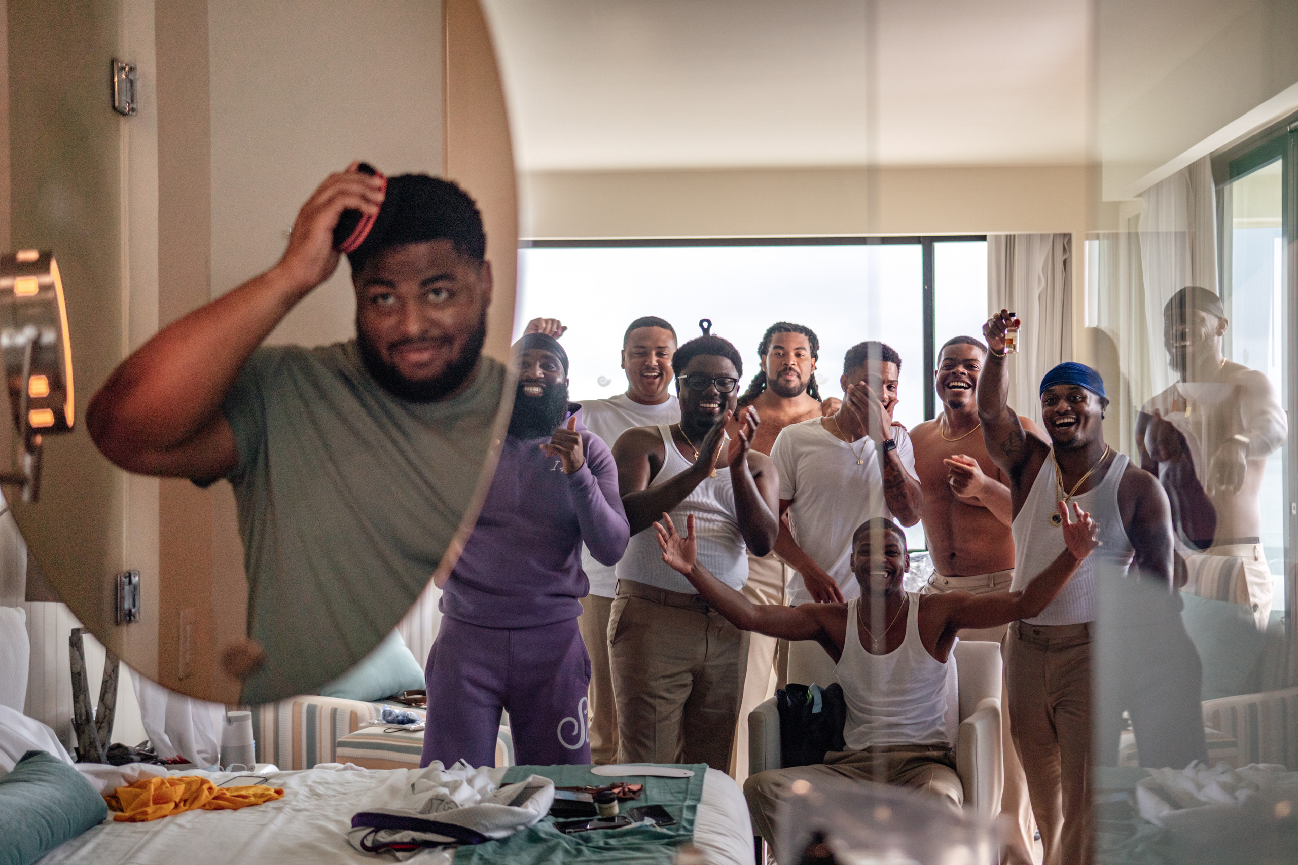 Classic wedding day details for the groom captured with natural light