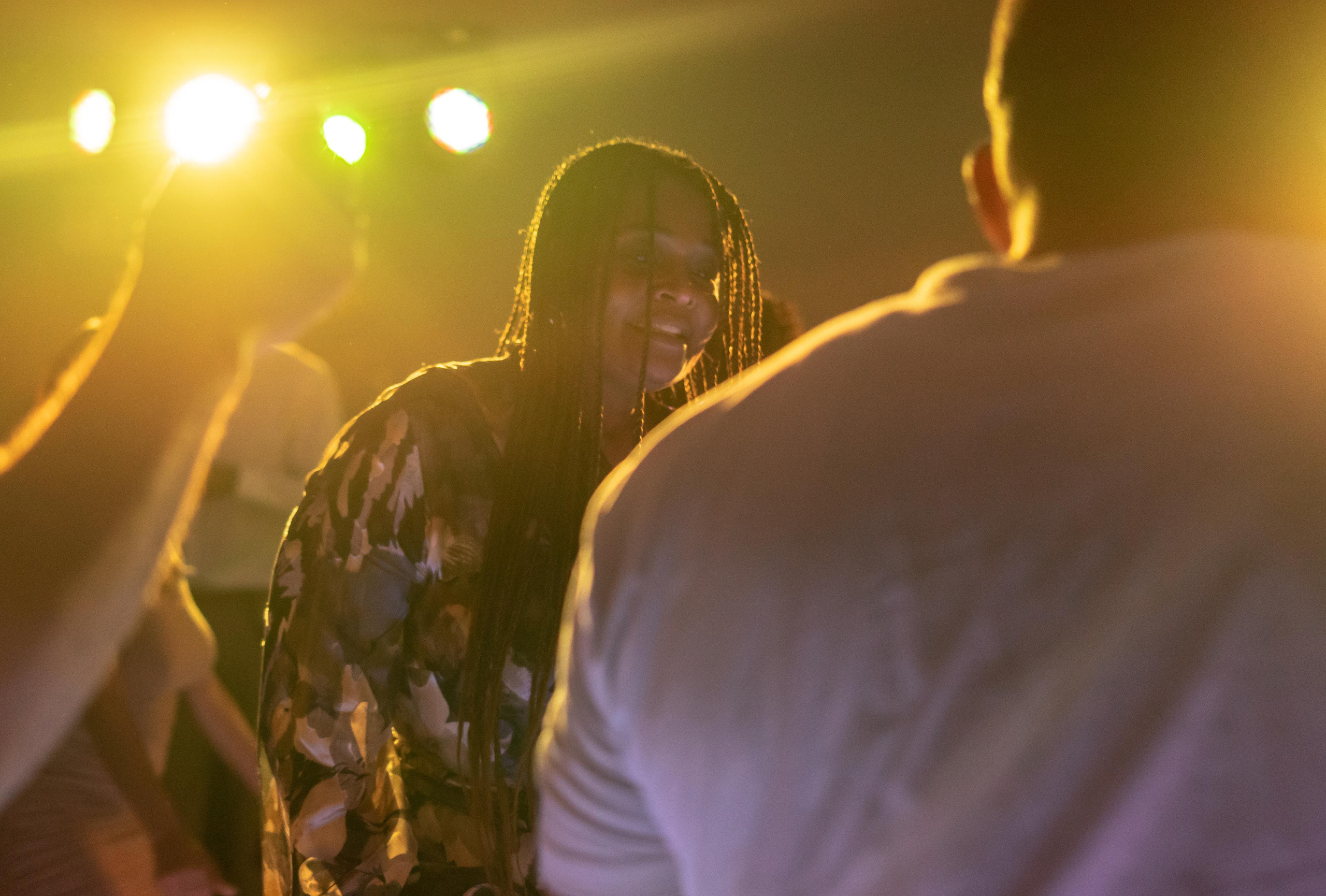 Playa del Carmen wedding party with guests enjoying the night
