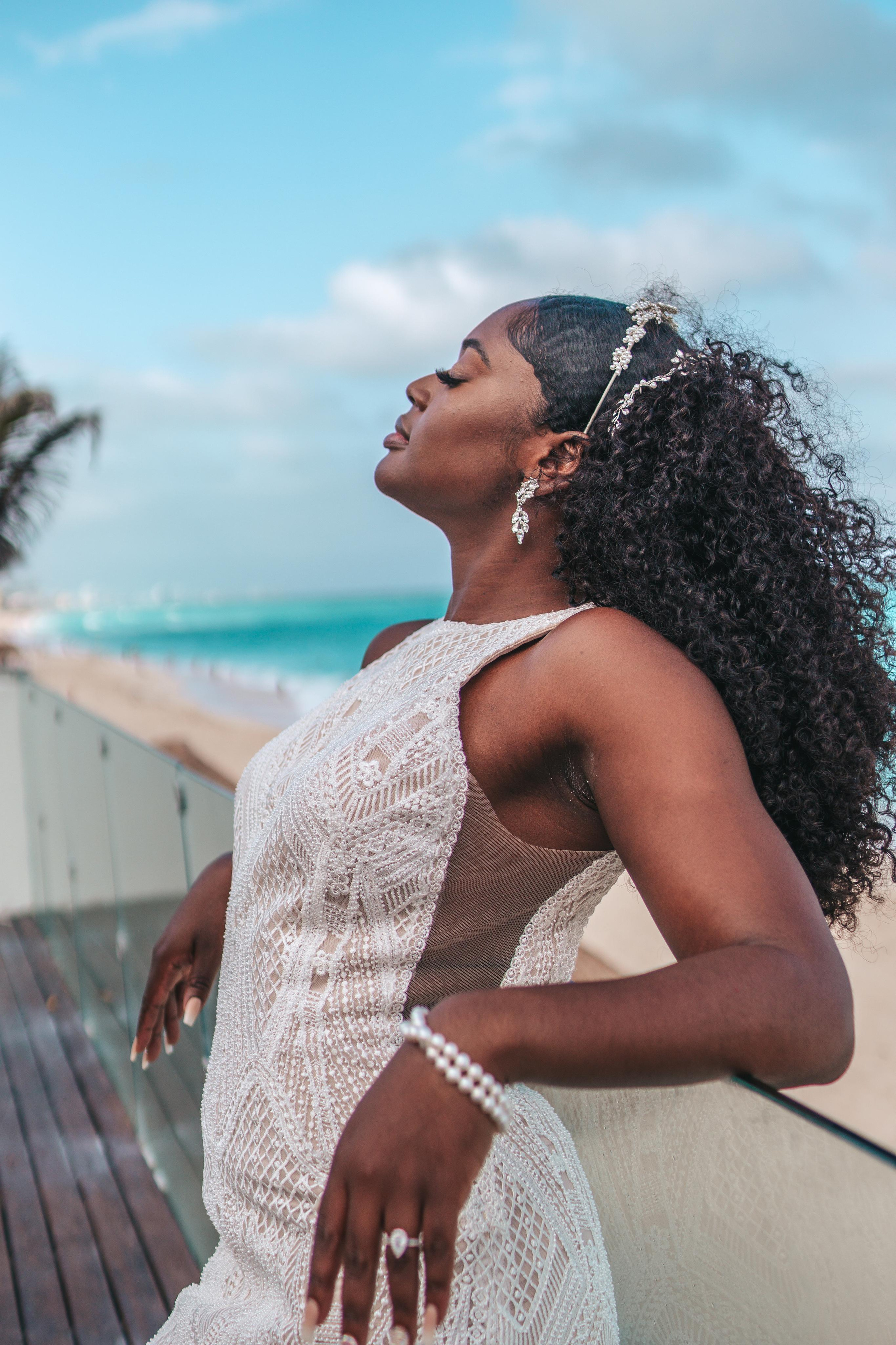 Getting ready session with luxury wedding photographer Cancun