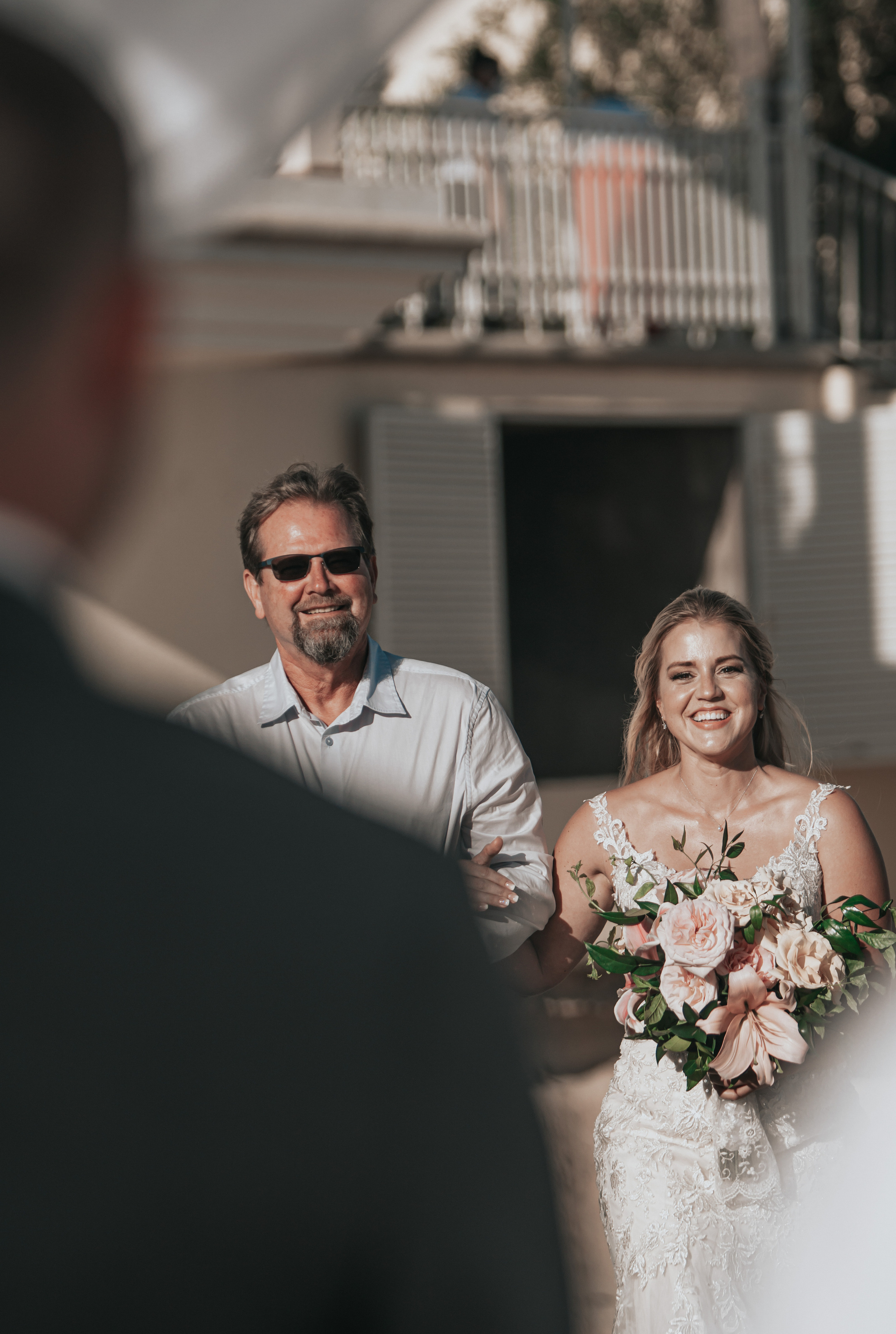 Authentic wedding moment captured in Baja California Sur