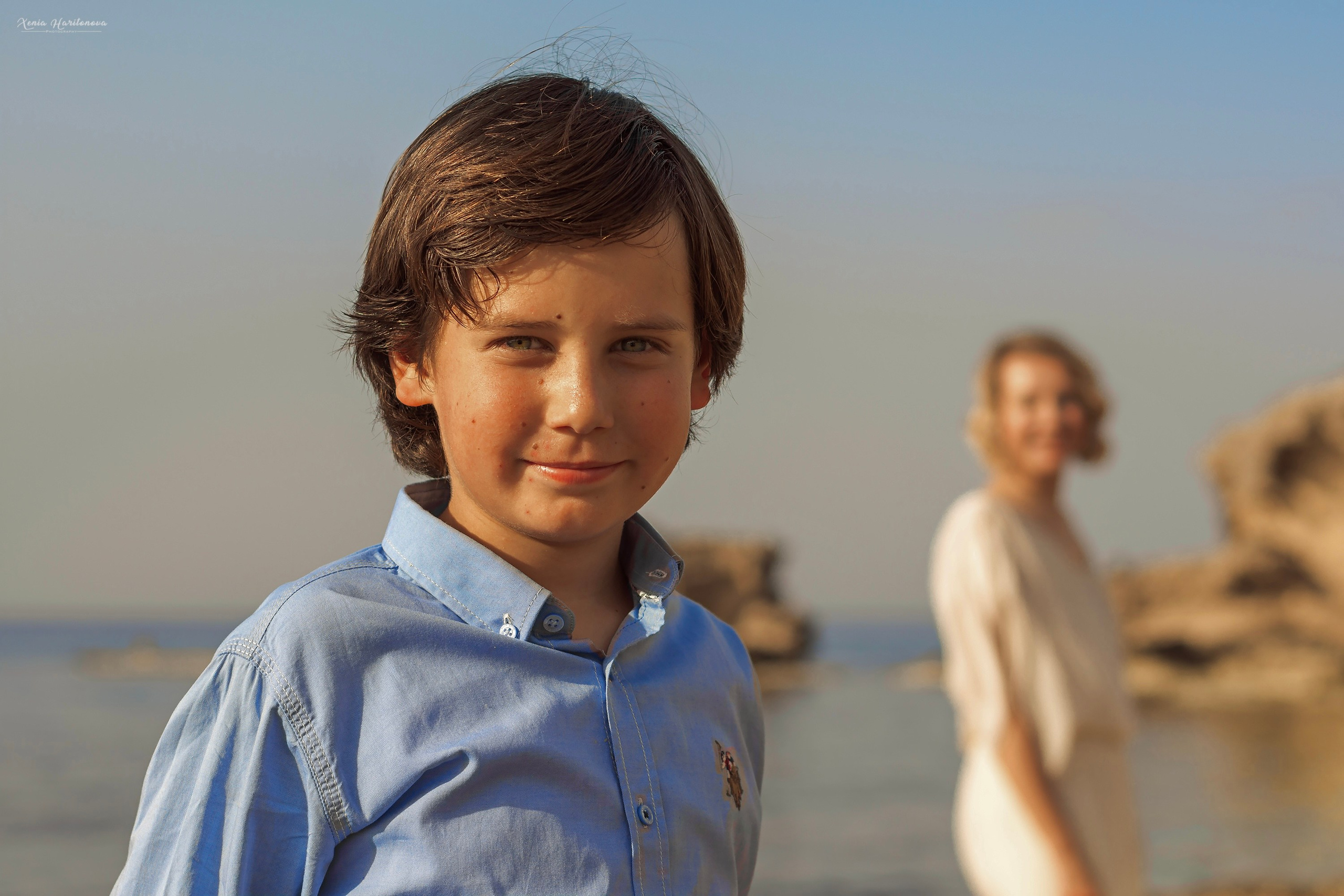 Family photography on the beach. Professional portrait photographer in Los Angeles | Axenia Haritonova