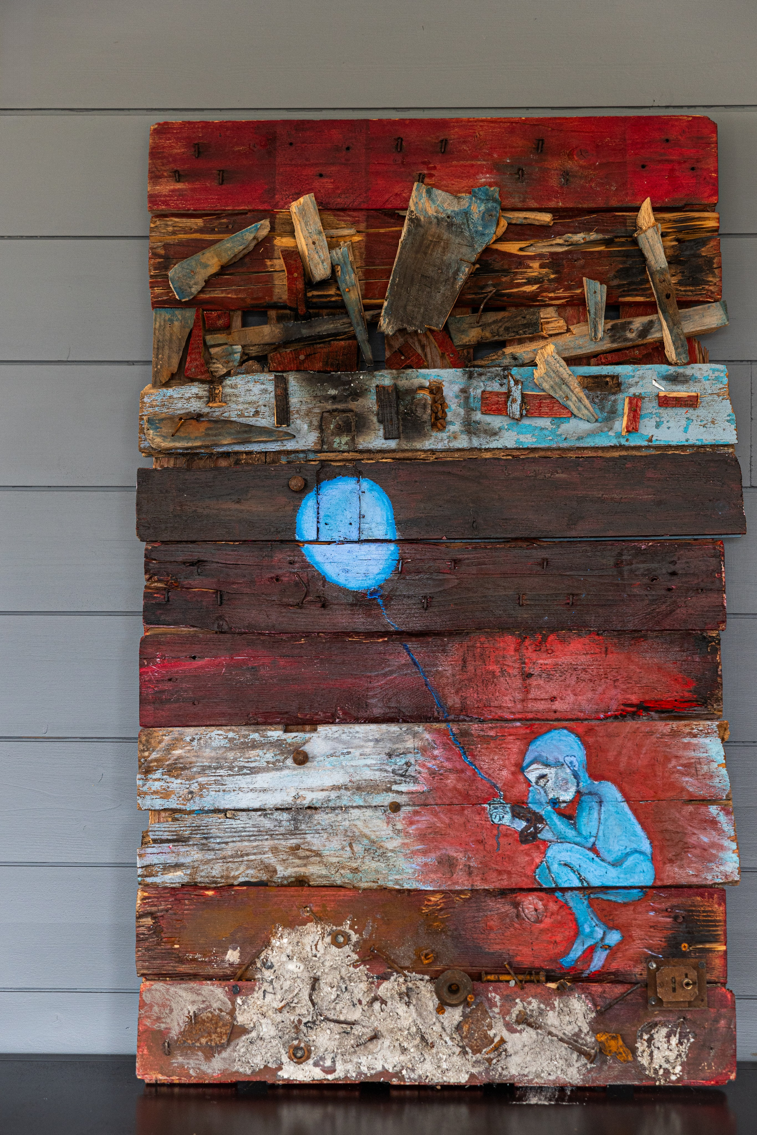 Vision of a war scene in Ukraine after 2022 