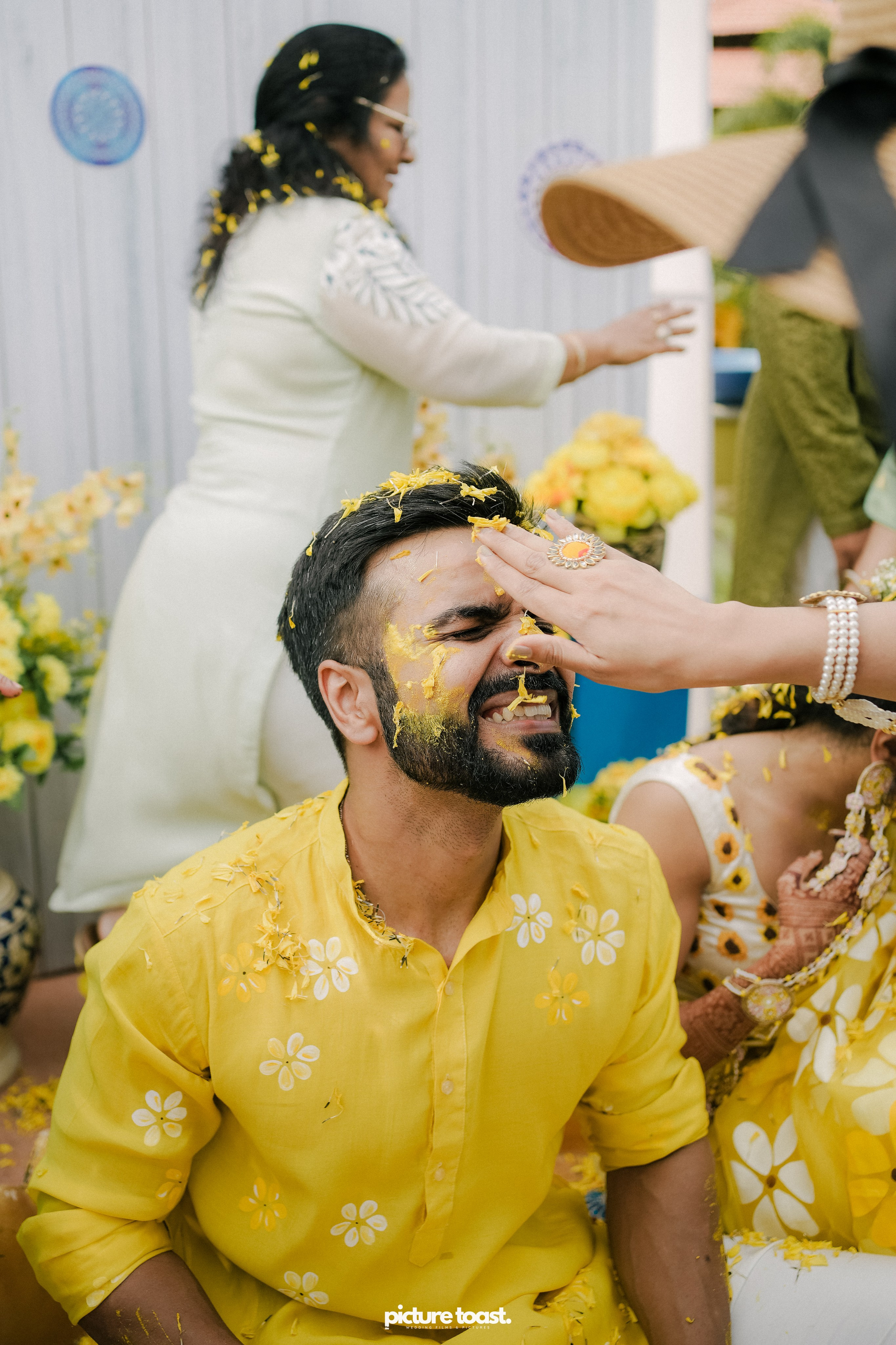 Haldi Hues Ft. Baebie & Goyal. Fine art Wedding Photographers in India & Canada