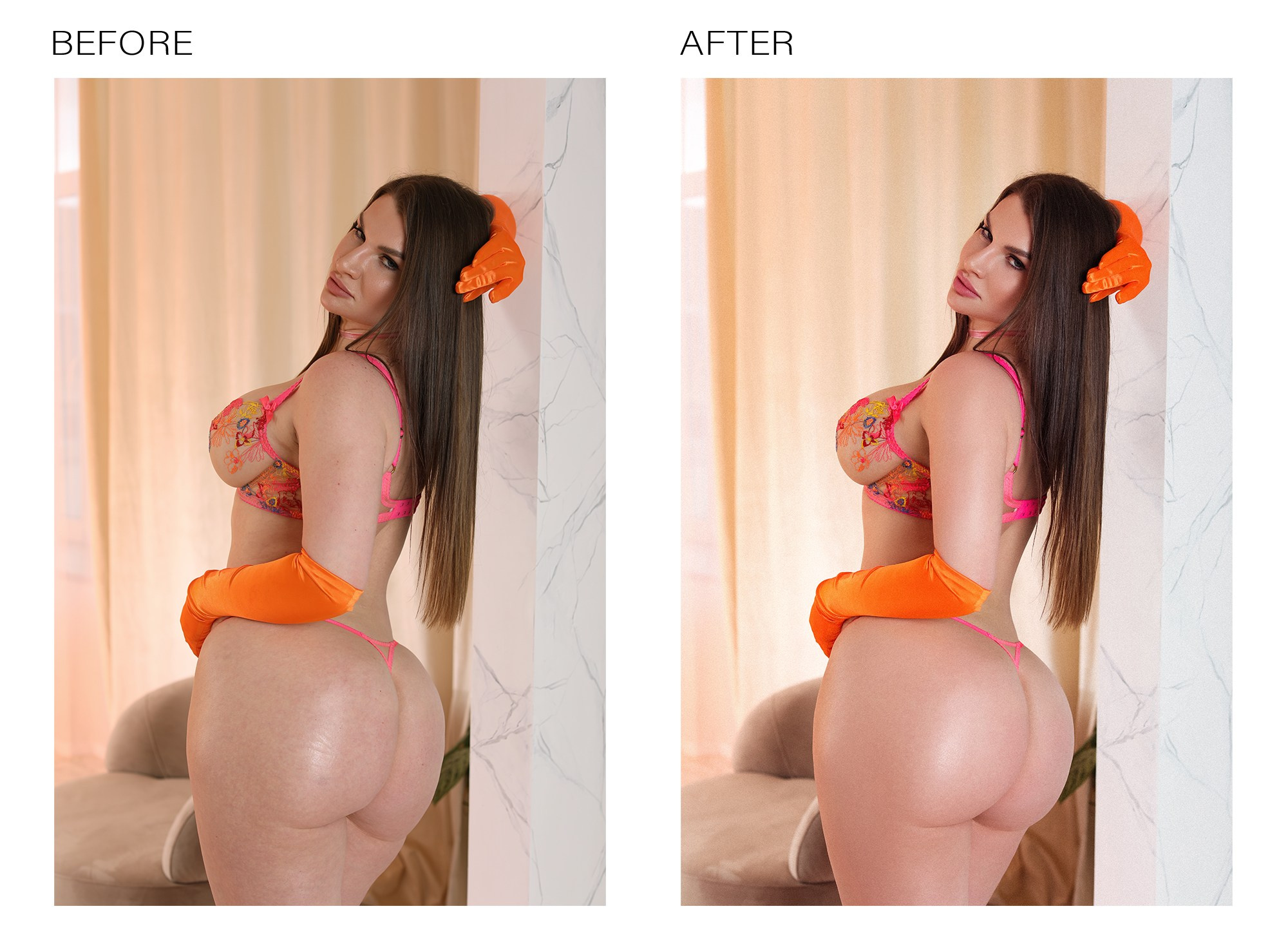 Будауарный портрет профессионально ретуширован международным ретушером, естественные тона кожи и мягкое освещение