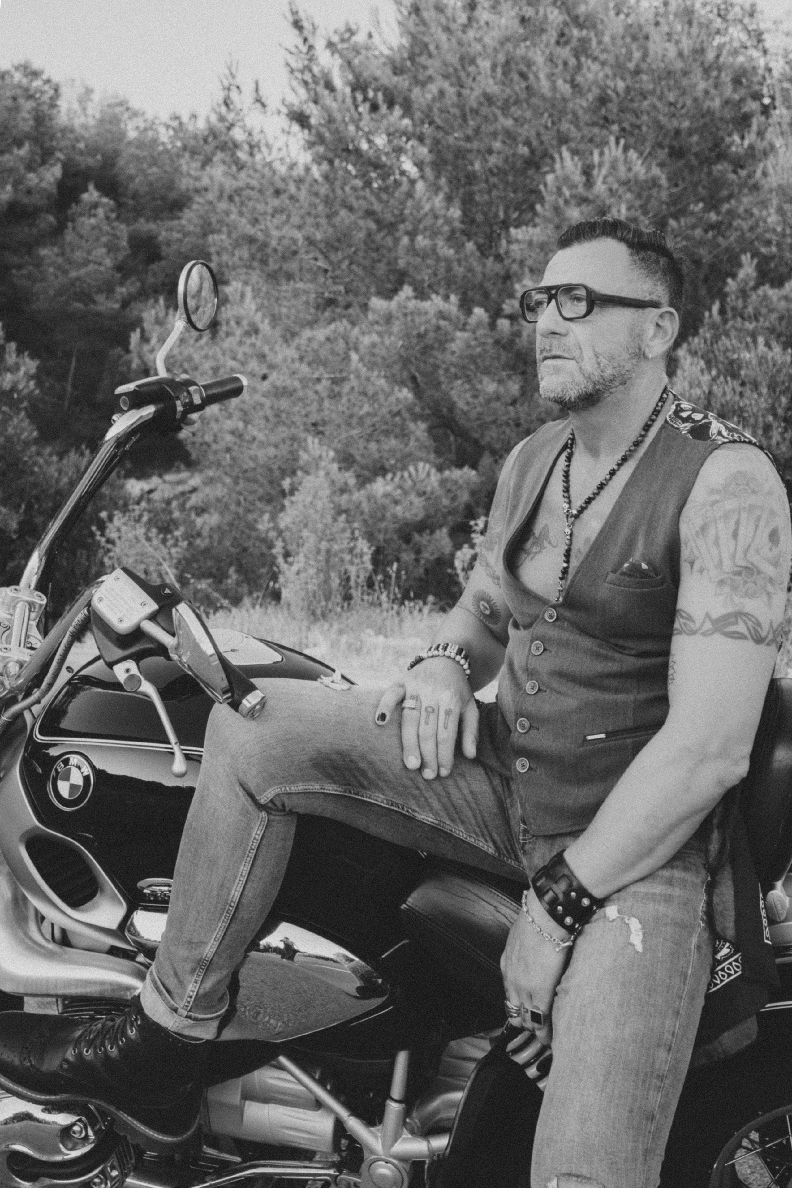 Фотосессия пары на мотоцикле. Профессиональная фотосъемка в Калафелле — Елена Медведева