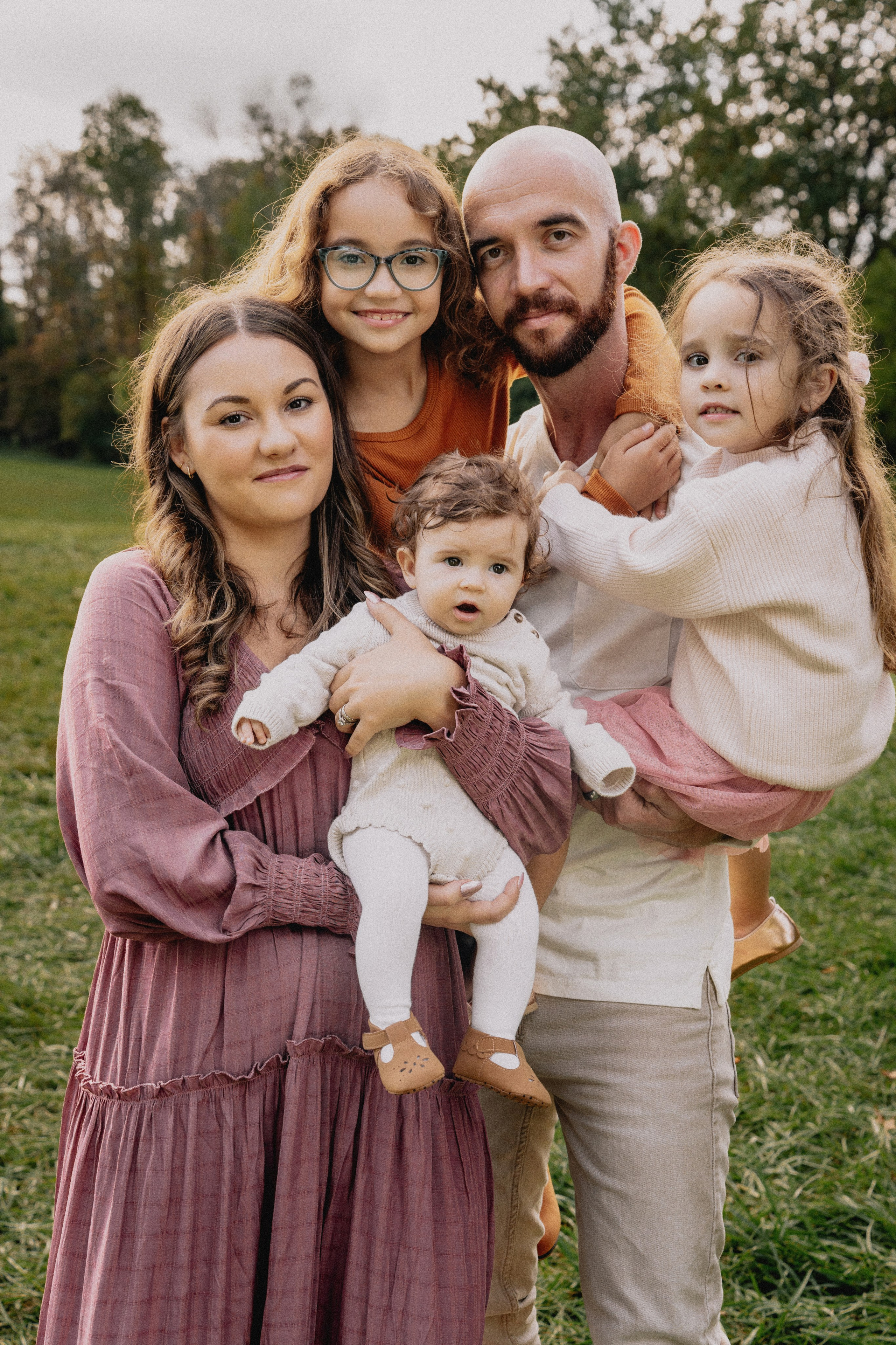 Alina, Vlad and kids outdoor. Wedding and family photographer and videographer PA, NJ, NY, DE, MD