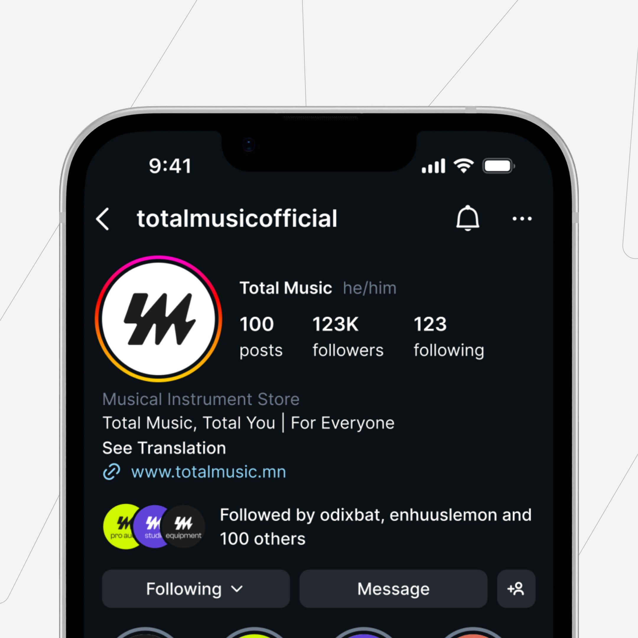 Total Music Rebrand. ODIX Creative