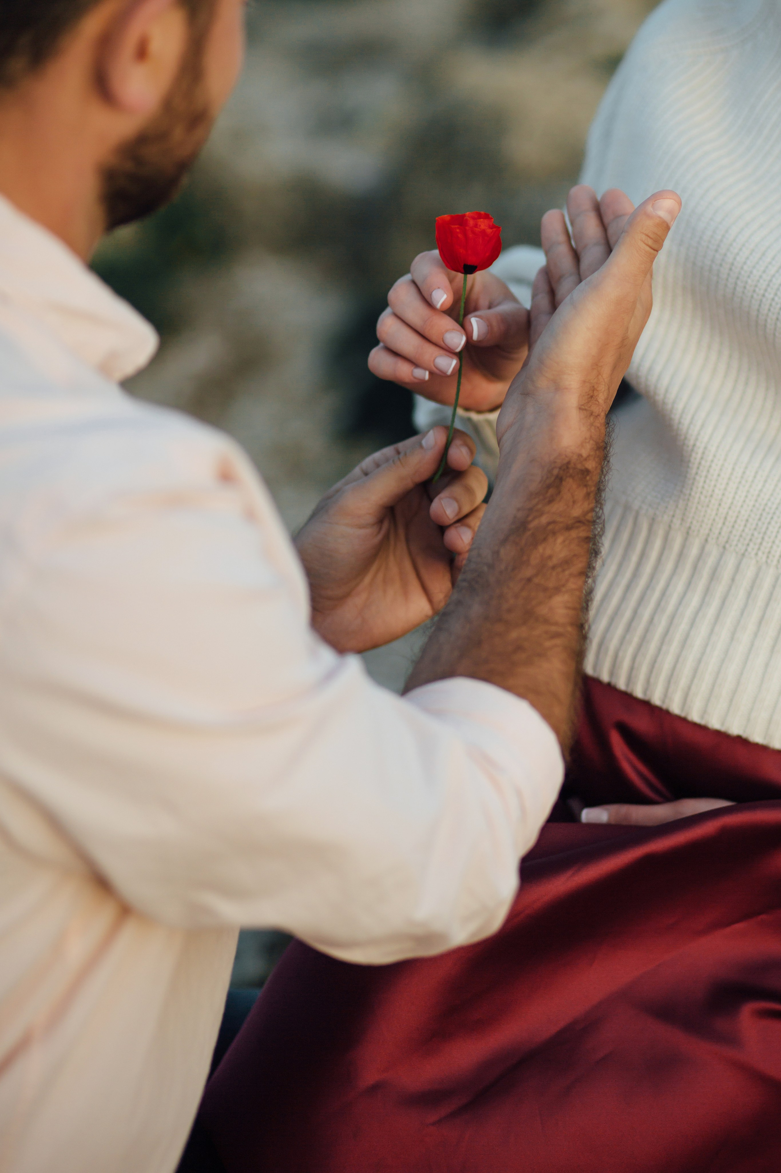 Sasha & Inna at HaBonim beach. Family photographer in Israel