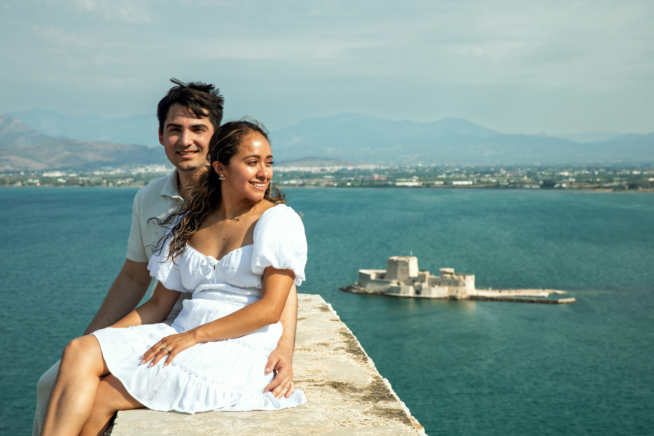 Ariana & Richard (USA). Photographer Anya Khasapi. Nafplio, Greece