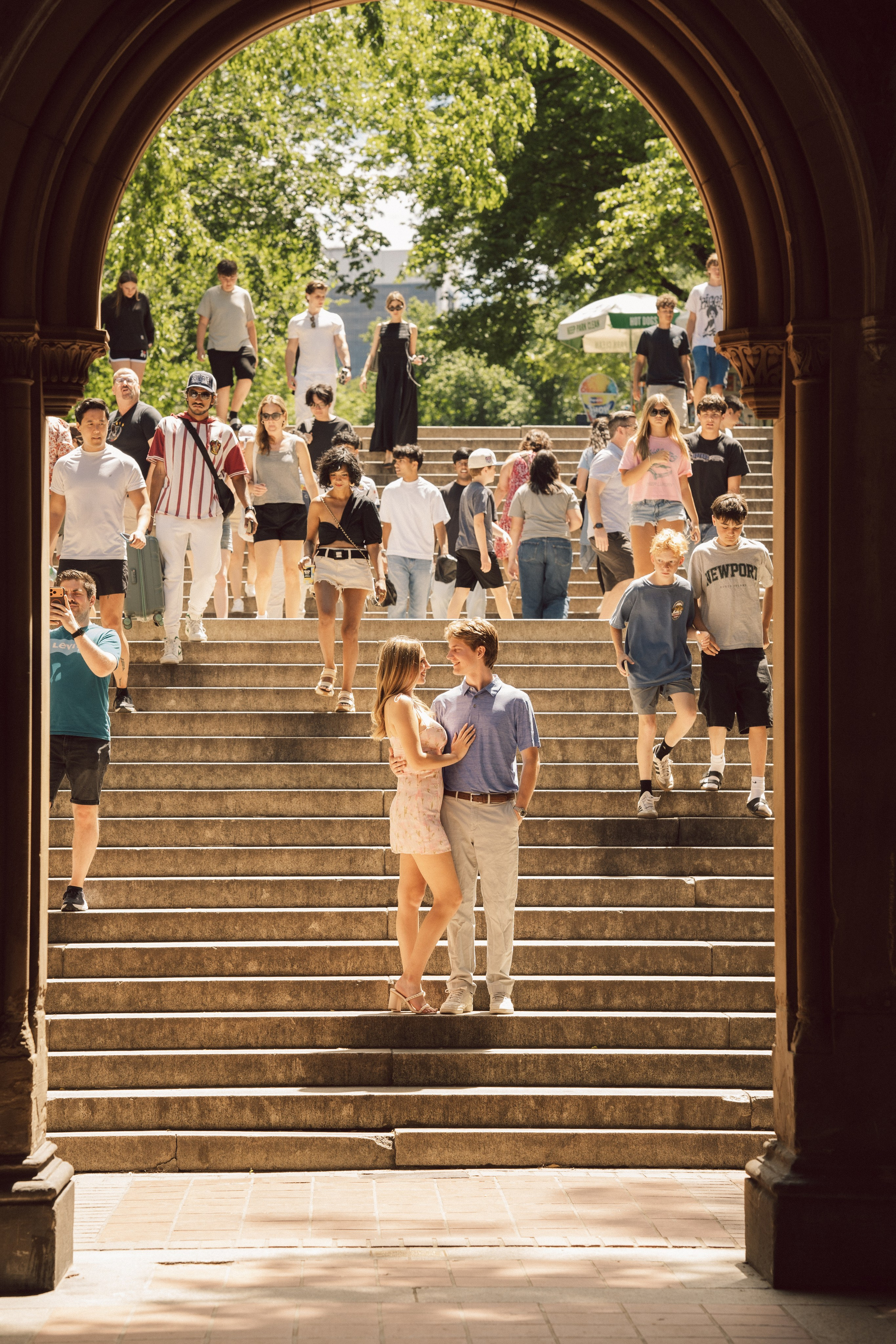 Surprise proposal Central Park. New York + destination photographer