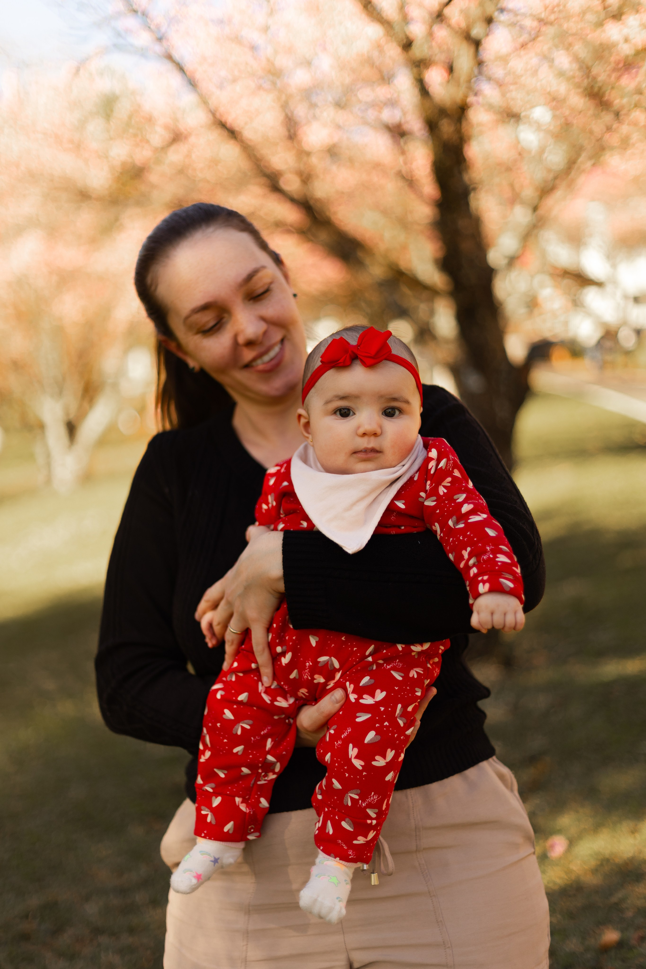 Minha familia nas cerejeiras