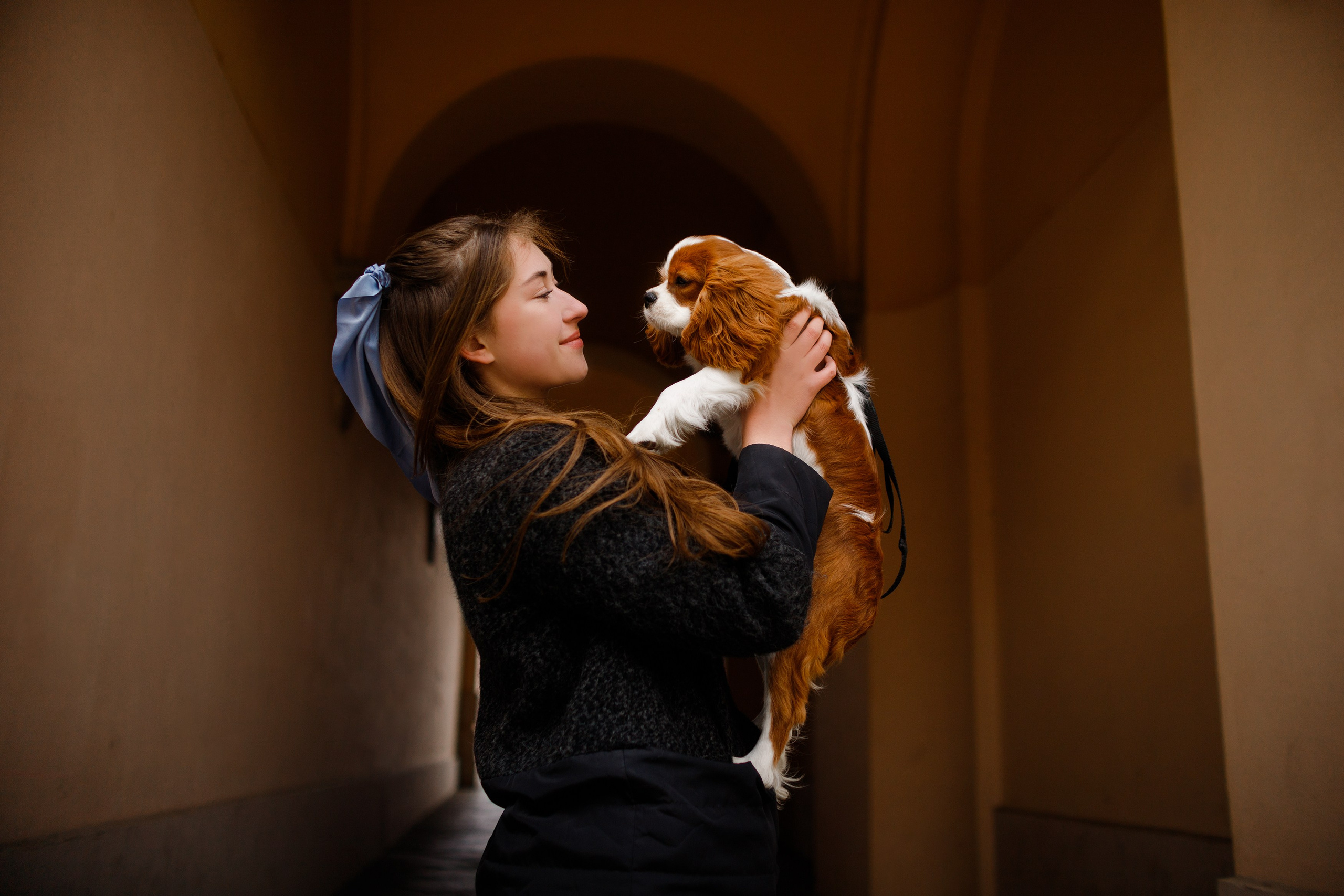 Uliana i Franklin. Kaja | fotograf we Wrocławiu | ludzie i psy