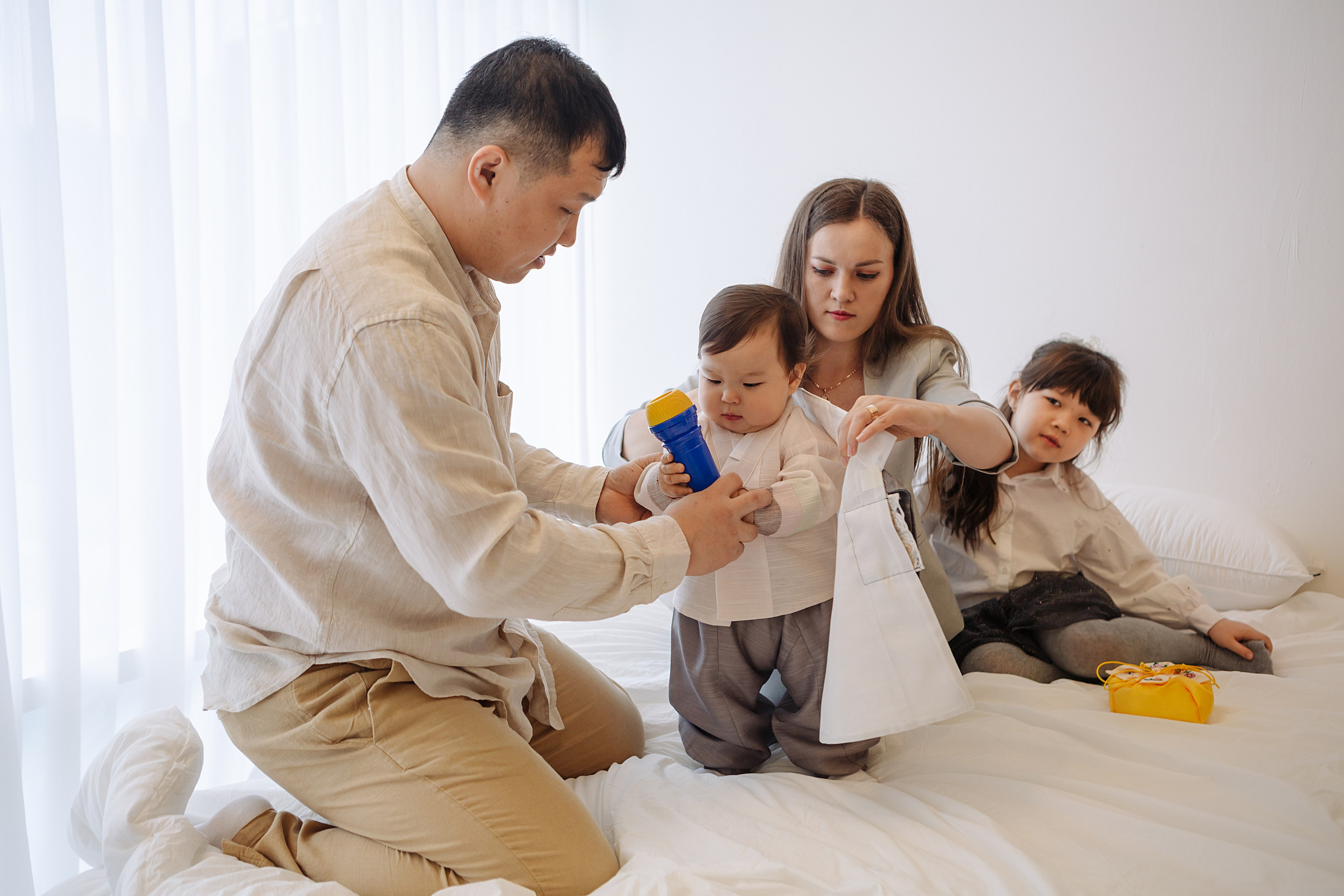 Тимофей в студии. Фотограф беременности, ньюборн и годовасиков в Корее Жанна Хан