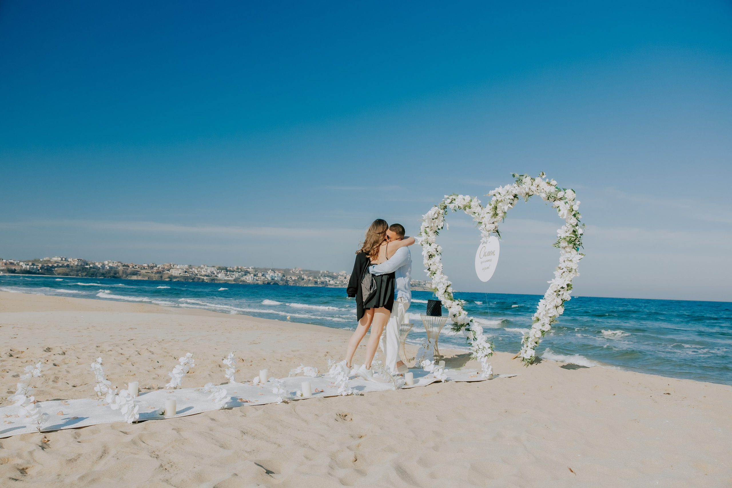 Годеж на плажа. Фотограф Ирина Йотова