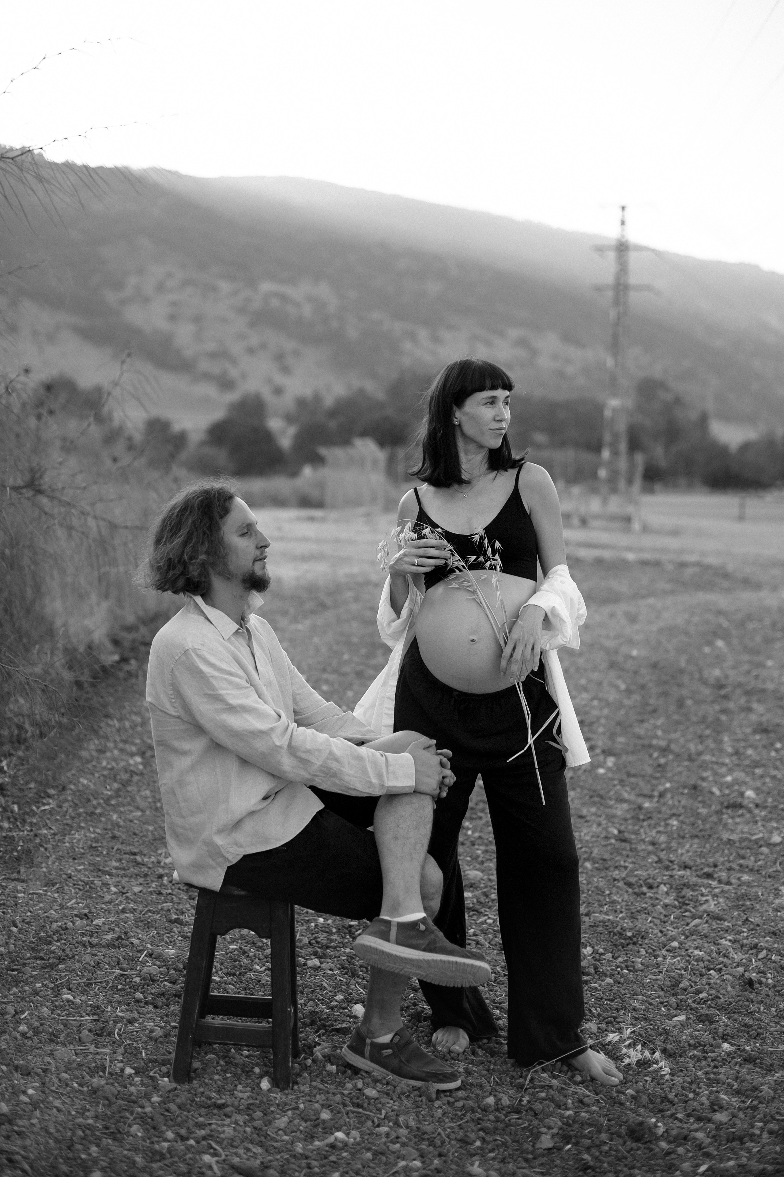 Kiryat Tivon field. Family photographer in Israel