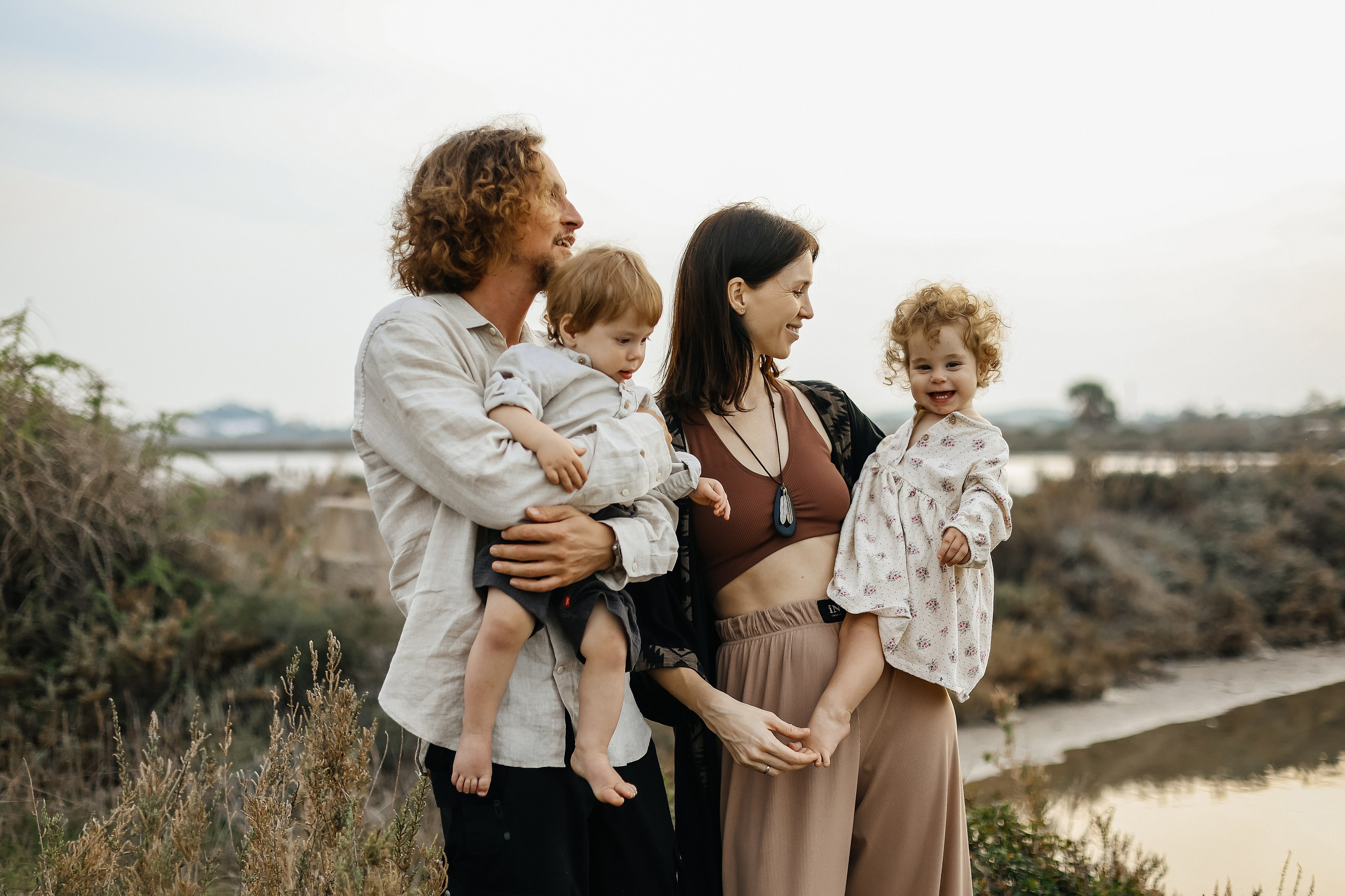 Little curls in Atlit. Family photographer in Israel
