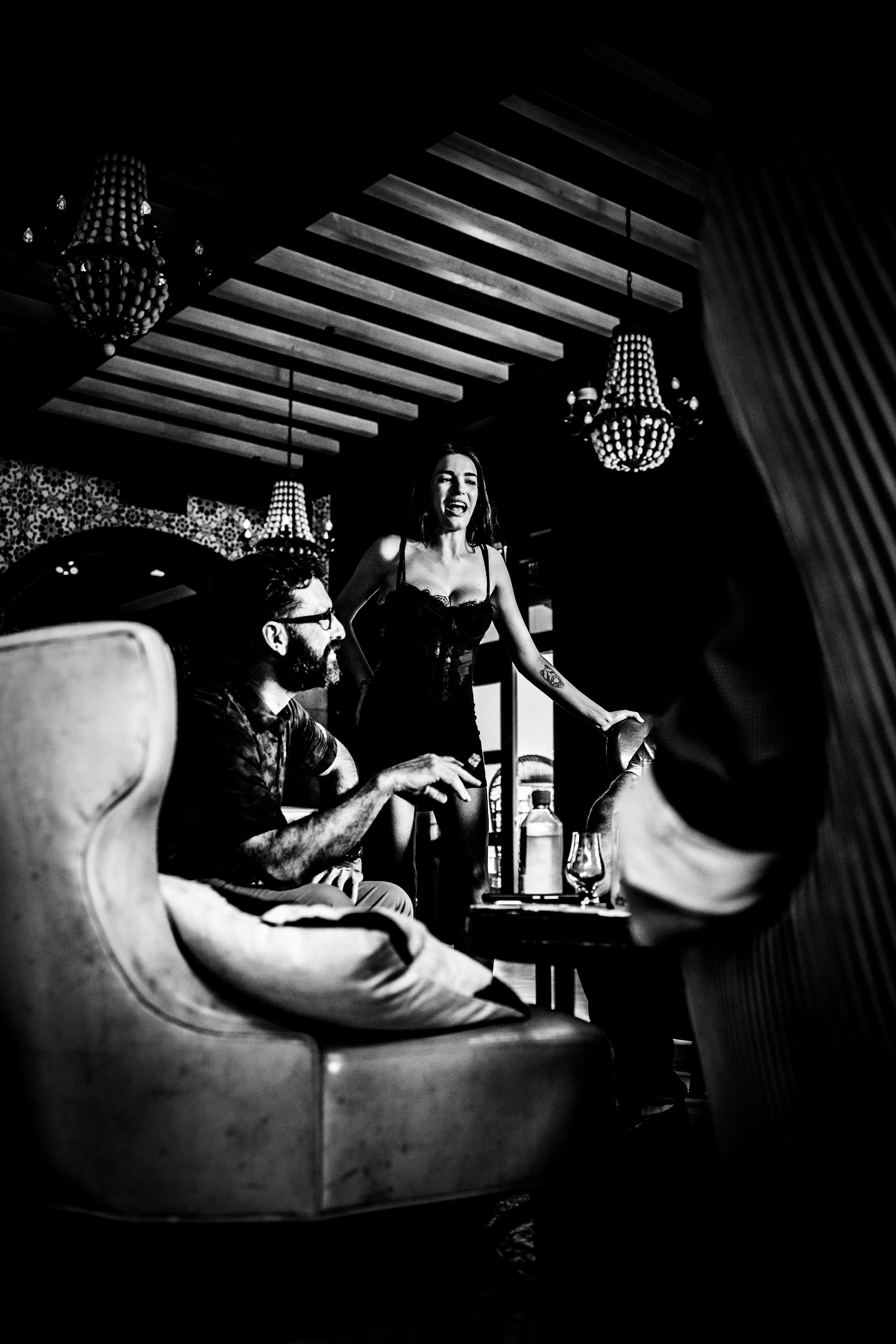 Burn Black and White Series. Out and About 239