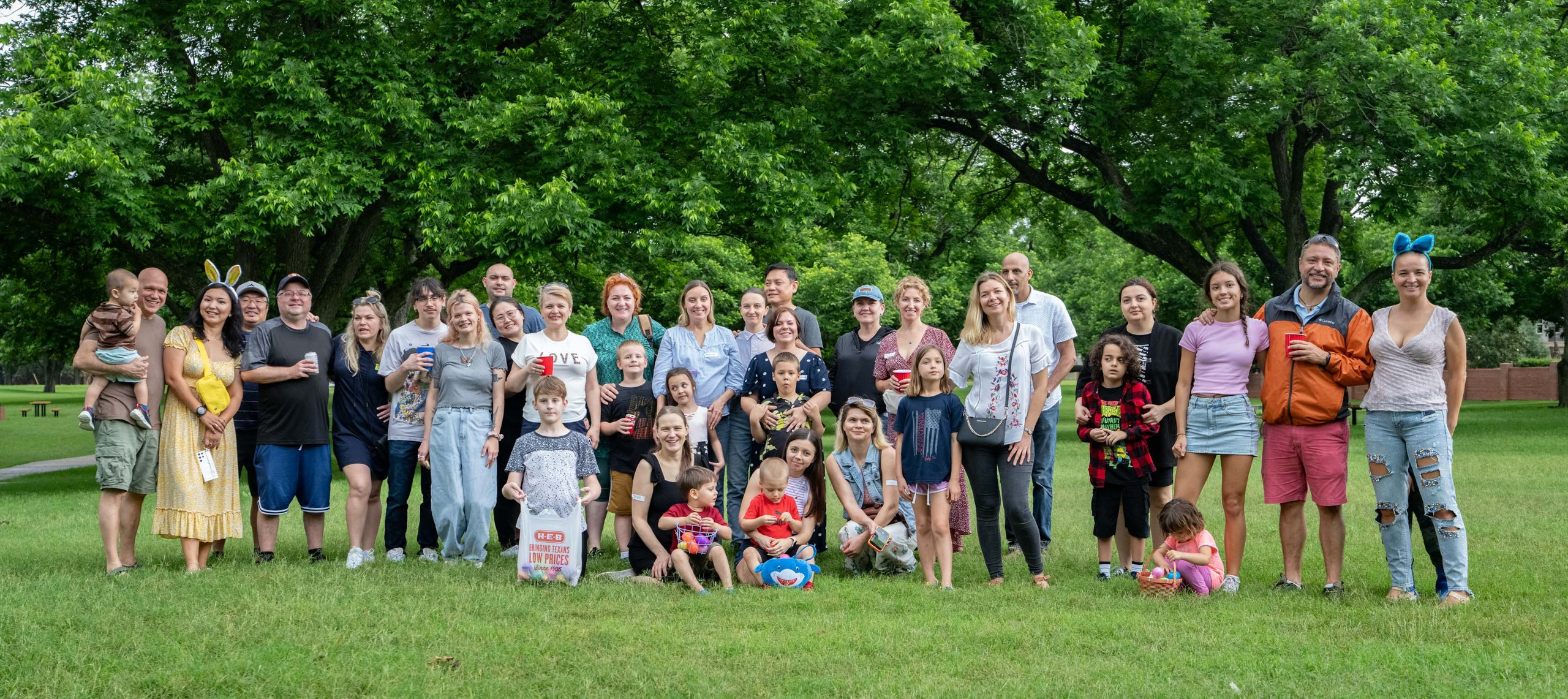 Easter picnic. Photographer Irina Kozhemyakina. Houston