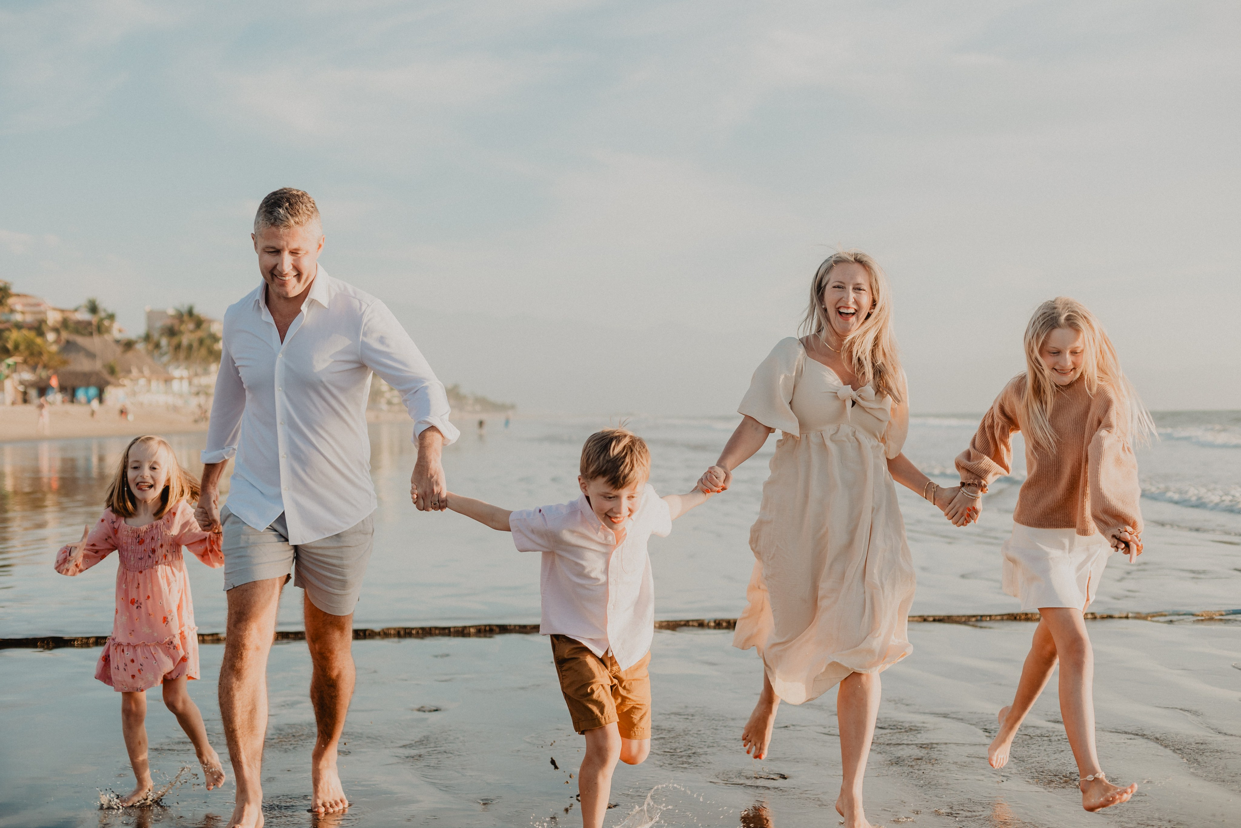 Laughter, Sand, and Sea: A Family Session in Nuevo Vallarta