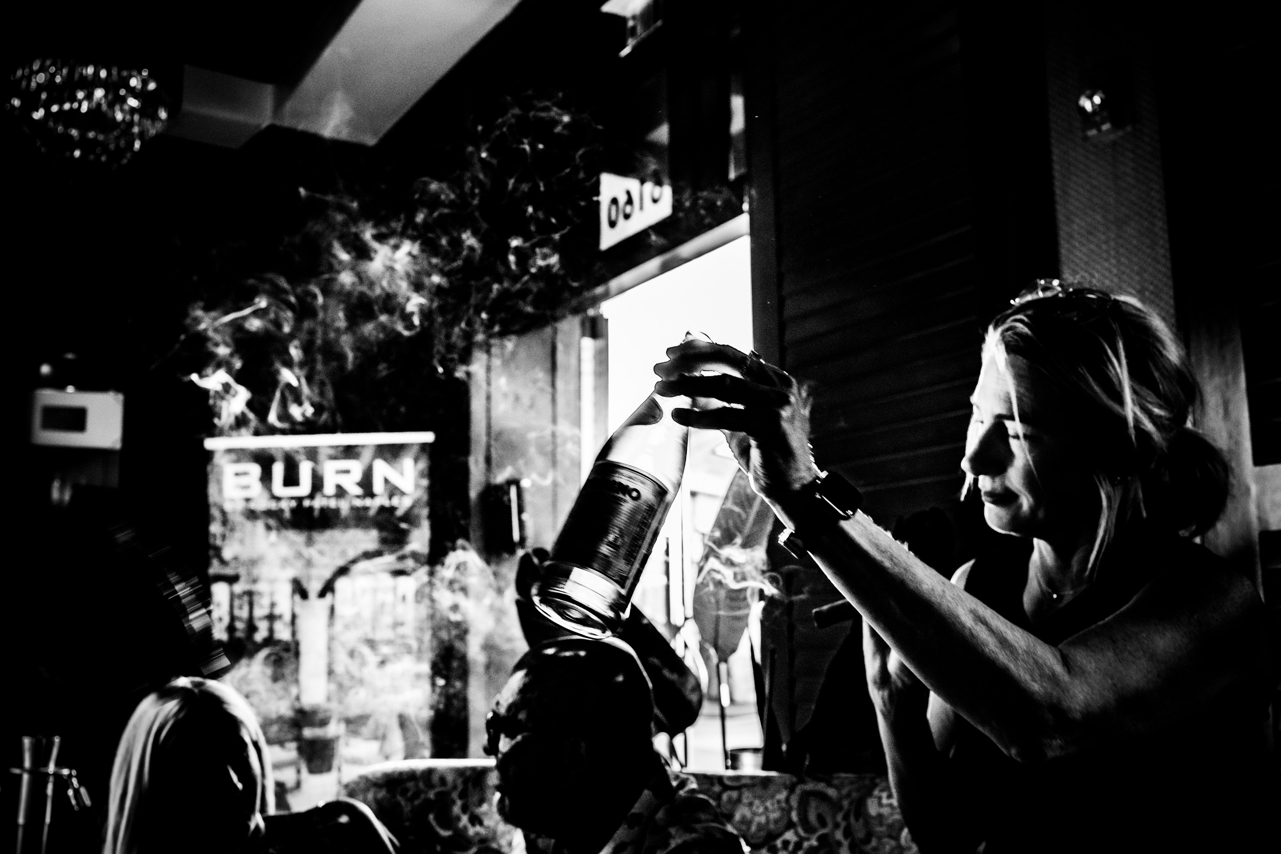 Burn Black and White Series. Out and About 239