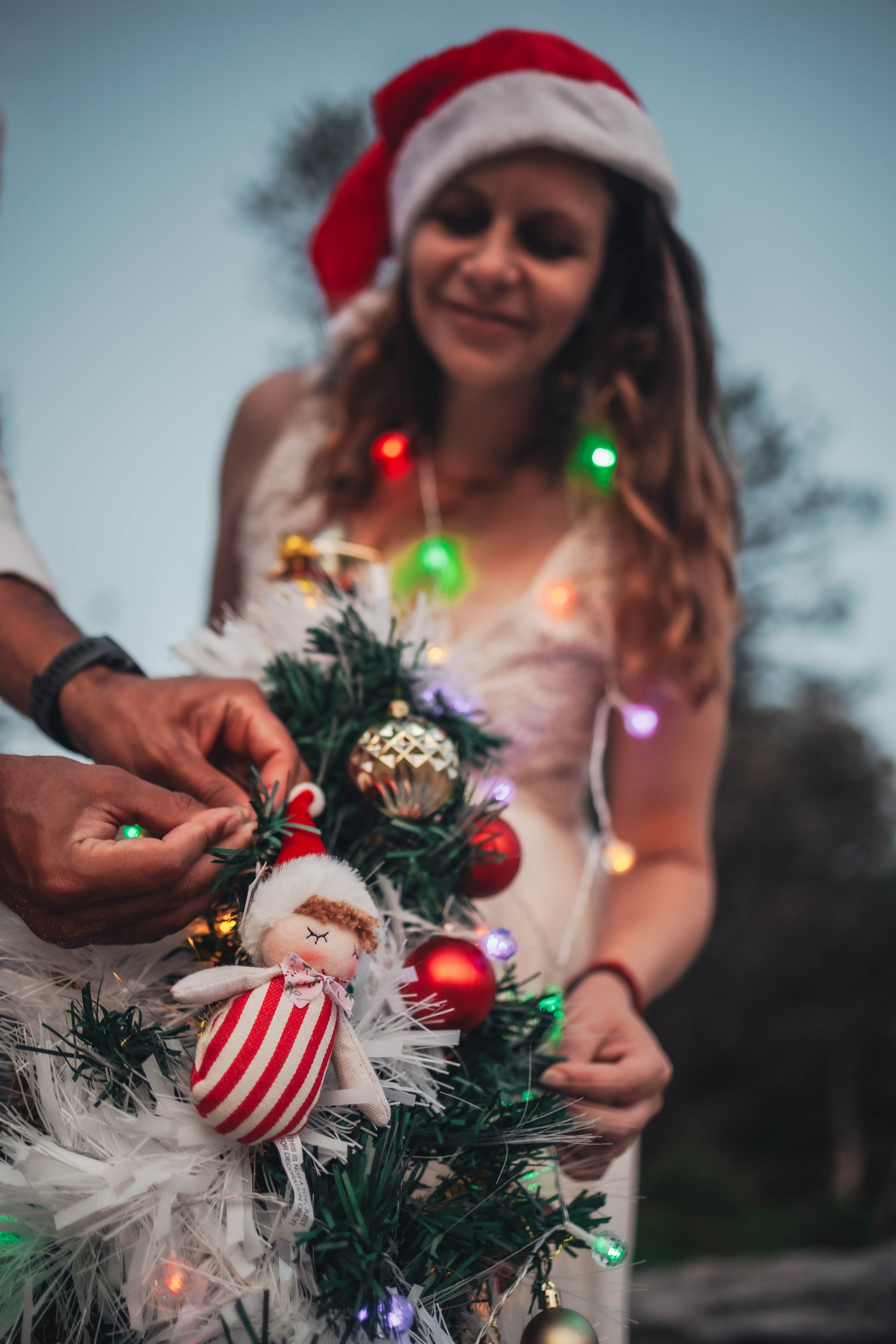 Heather + Tulio + Pregnant + Christmas. True Story Photography